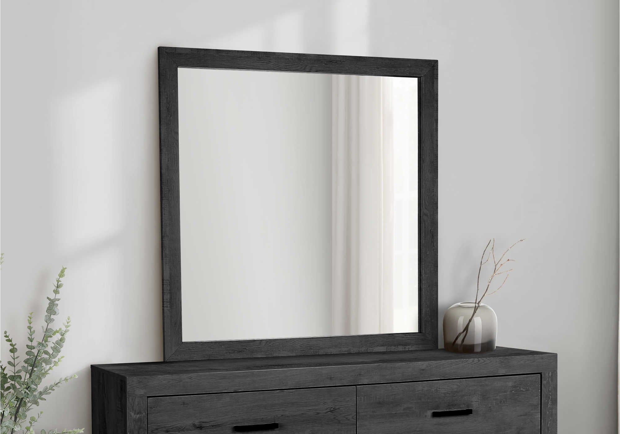 CHAMBRE A COUCHER - MIROIR MURAL / GRIS GRAPHITE – I 5207