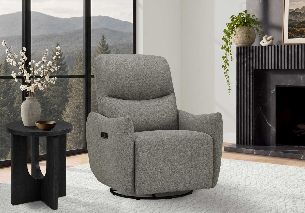 FAUTEUIL INCLINABLE - PIVOTANT MOTO. / USB ARGENT LUMOS #10 – I 8400