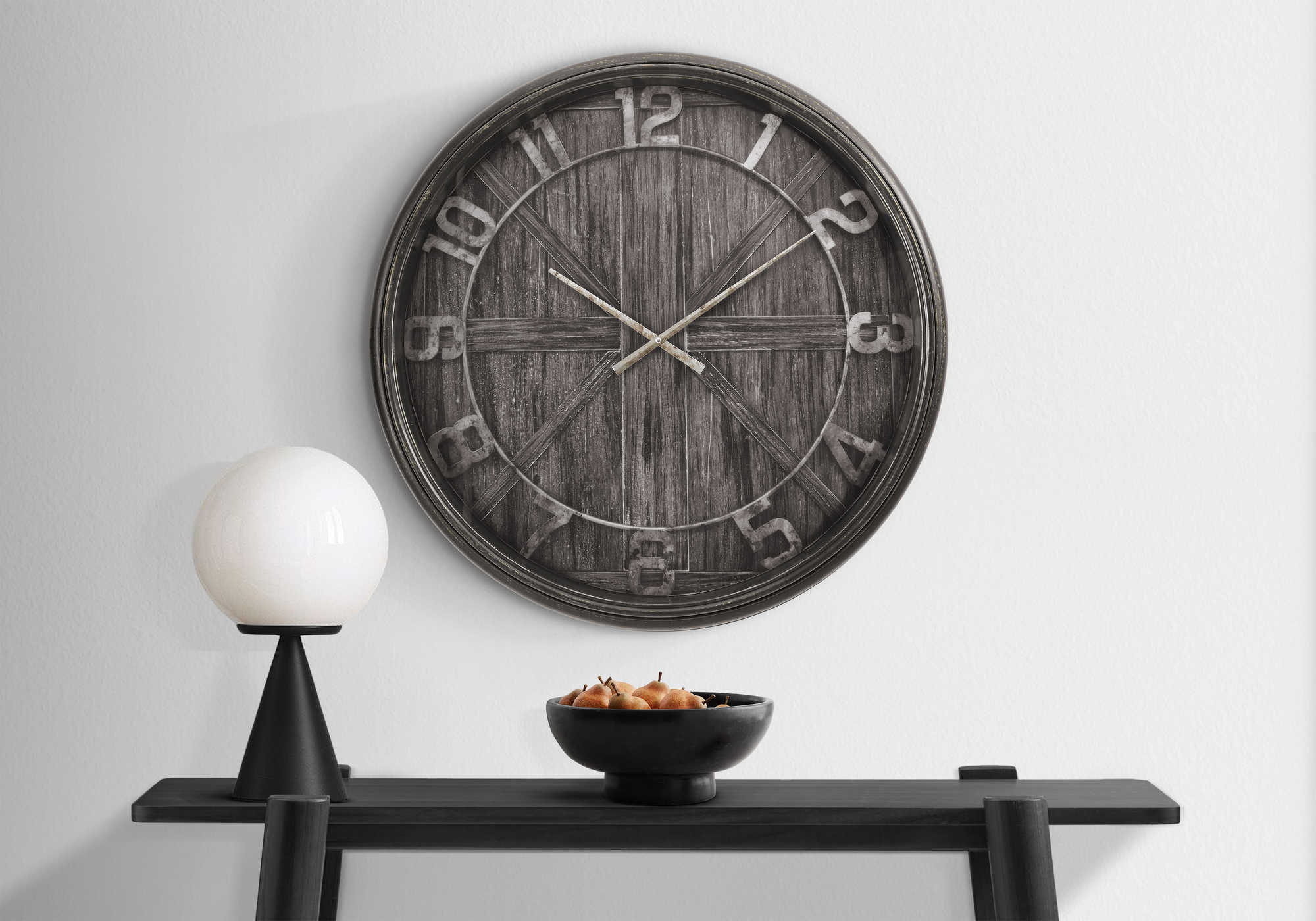 HORLOGE - 30" DIA. MURALE /  BRUN – I 9025