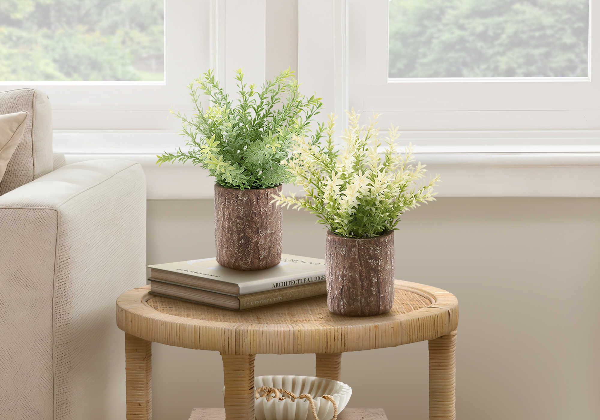 PLANTE ARTIFICIELLE - 2MCX / 12"H MULBERRY GAZON / POT 4" – I 9360
