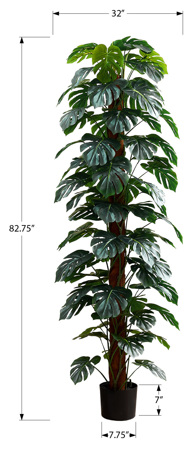 PLANTE ARTIFICIELLE - 83"H / MONSTERA INTERIEUR POT 8" – I 9521