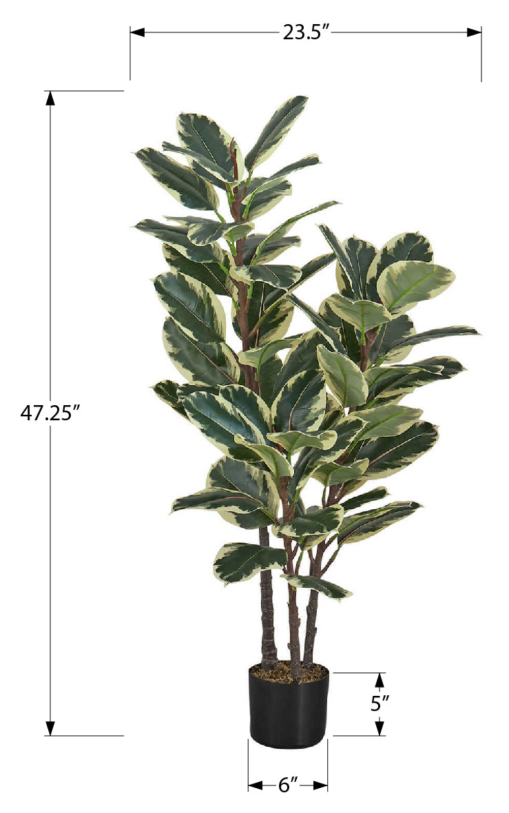 PLANTE ARTIFICIELLE - 47"H / CHENE INTERIEUR POT 5" – I 9544