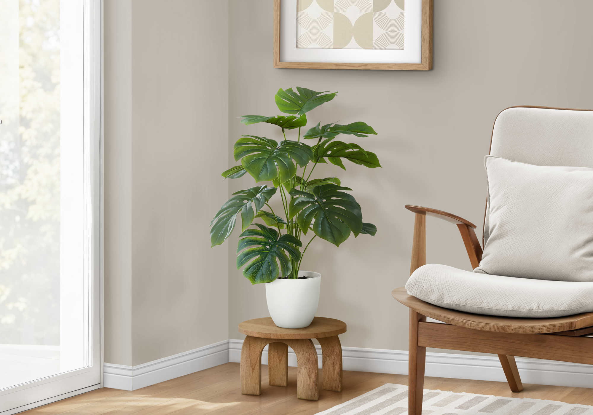 PLANTE ARTIFICIELLE - 24"H / MONSTERA INTERIEUR POT 5" – I 9551