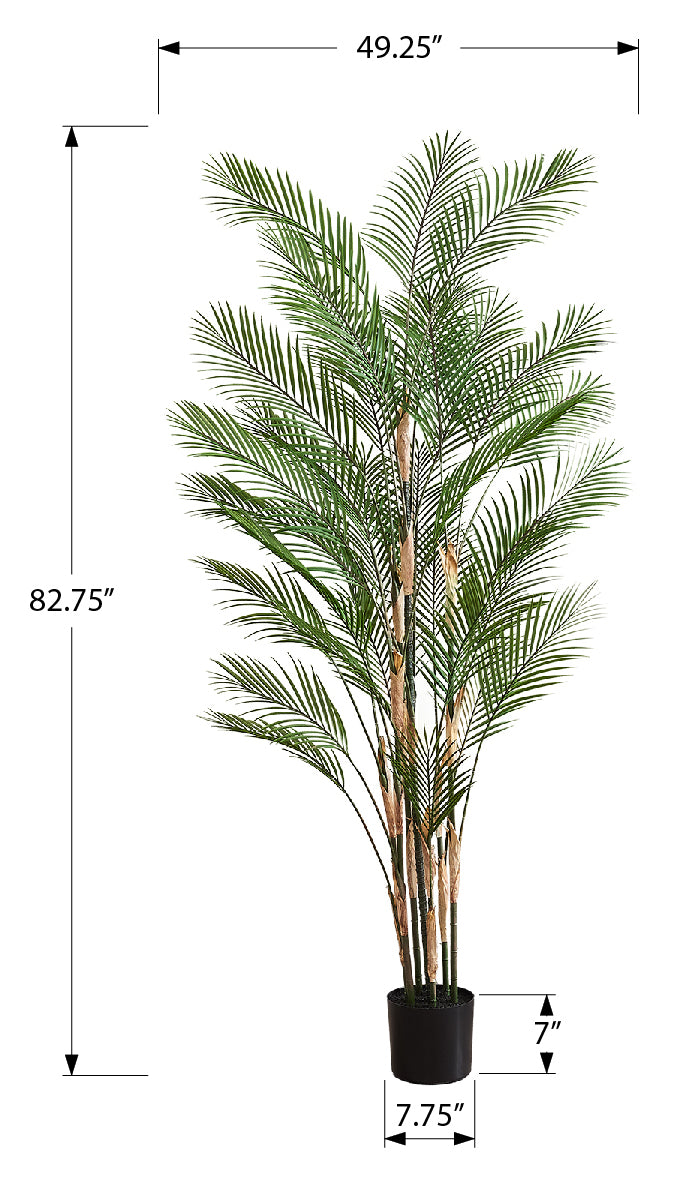 PLANTE ARTIFICIELLE - 83"H / PALMIER INTERIEUR POT 8" – I 9590