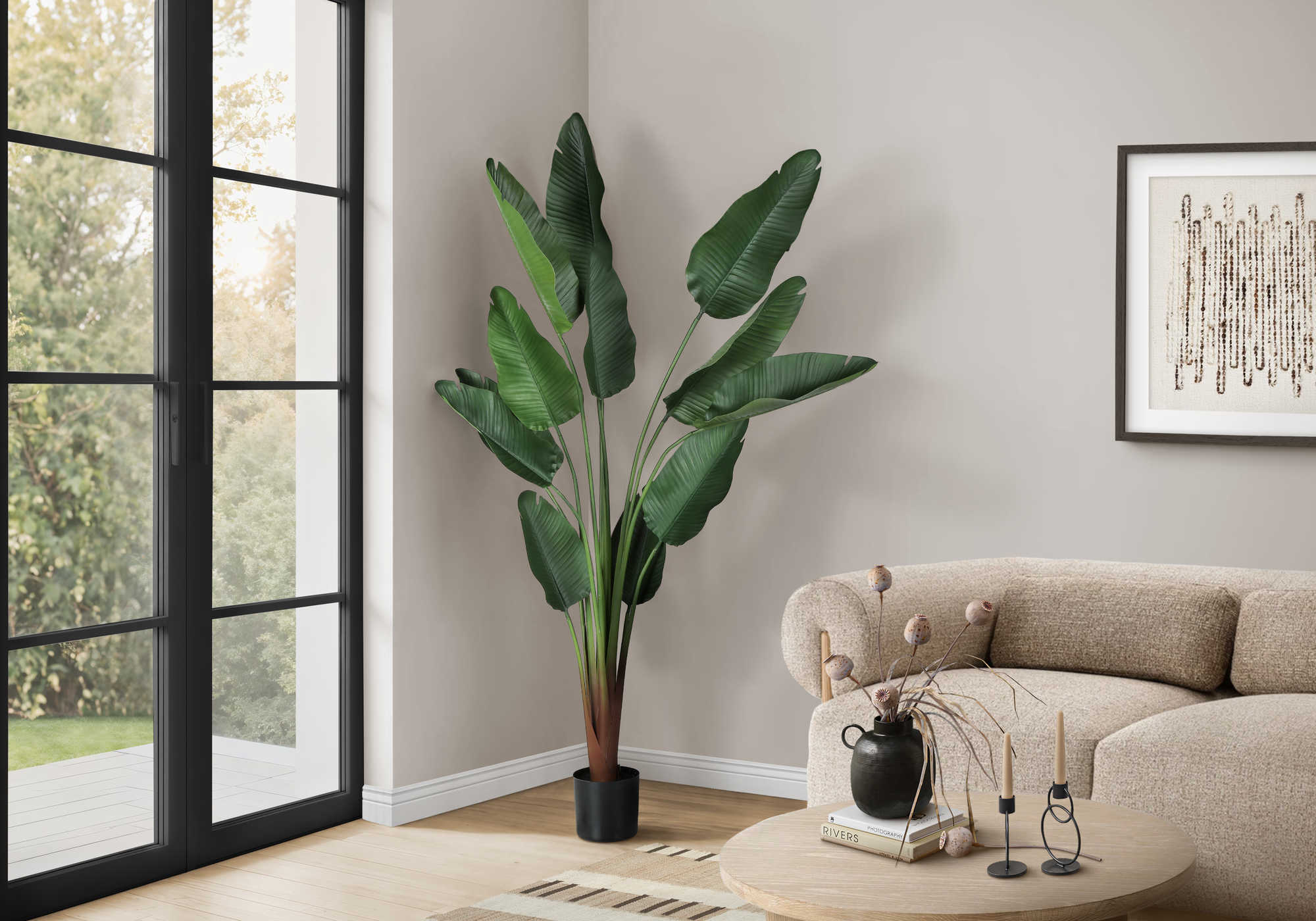PLANTE ARTIFICIELLE - 83"H / OISEAU PARADIS INTERIEUR POT 8" – I 9591