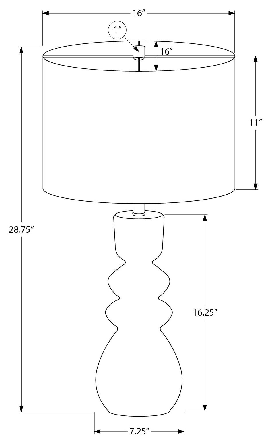 LUMINAIRE - 29"H LAMPE DE TABLE ONYX BLANC RESINE / IVOIRE – I 9799