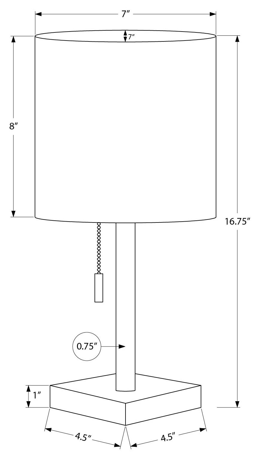 LUMINAIRE - 2MCX / 17"H LAMPE DE TABLE CREME / BEIGE / USB – I 9961