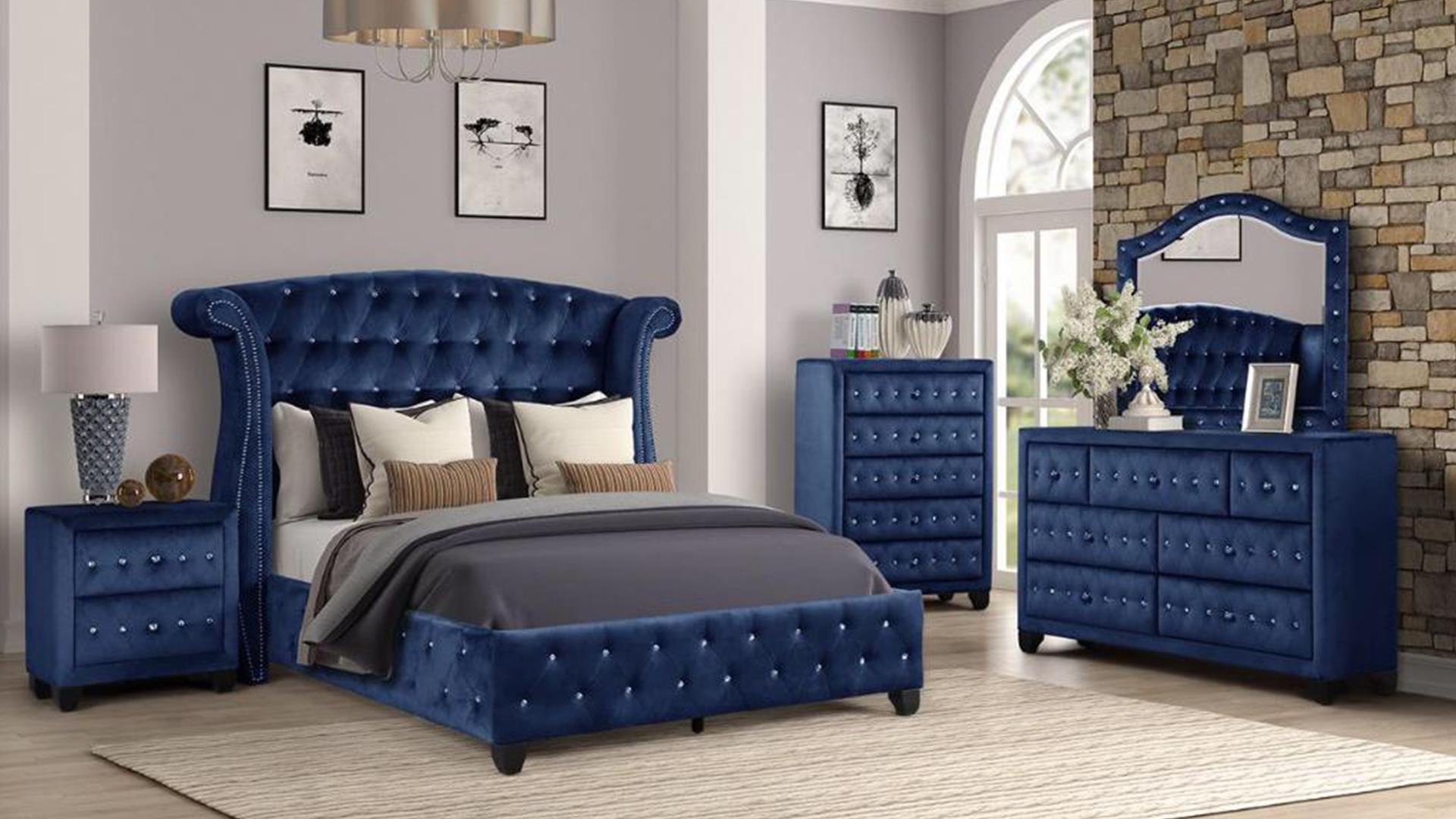 Image of sophia bedroom set 8pcs.