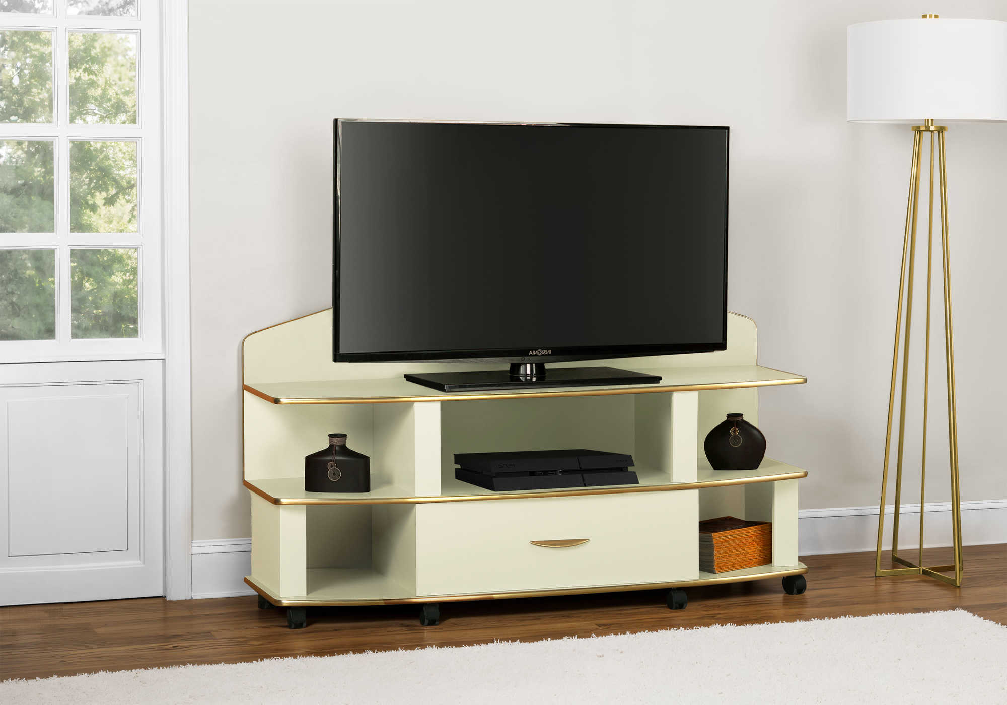 MEUBLE TV - 60"L / BEIGE / OR – TV 8502