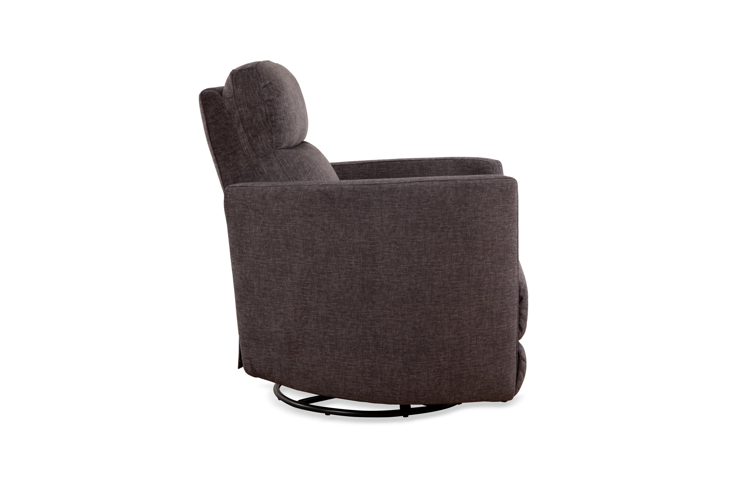 Charcoal Fabric Rocker Recliner with Pillow Back – IF-6341-M Recliner