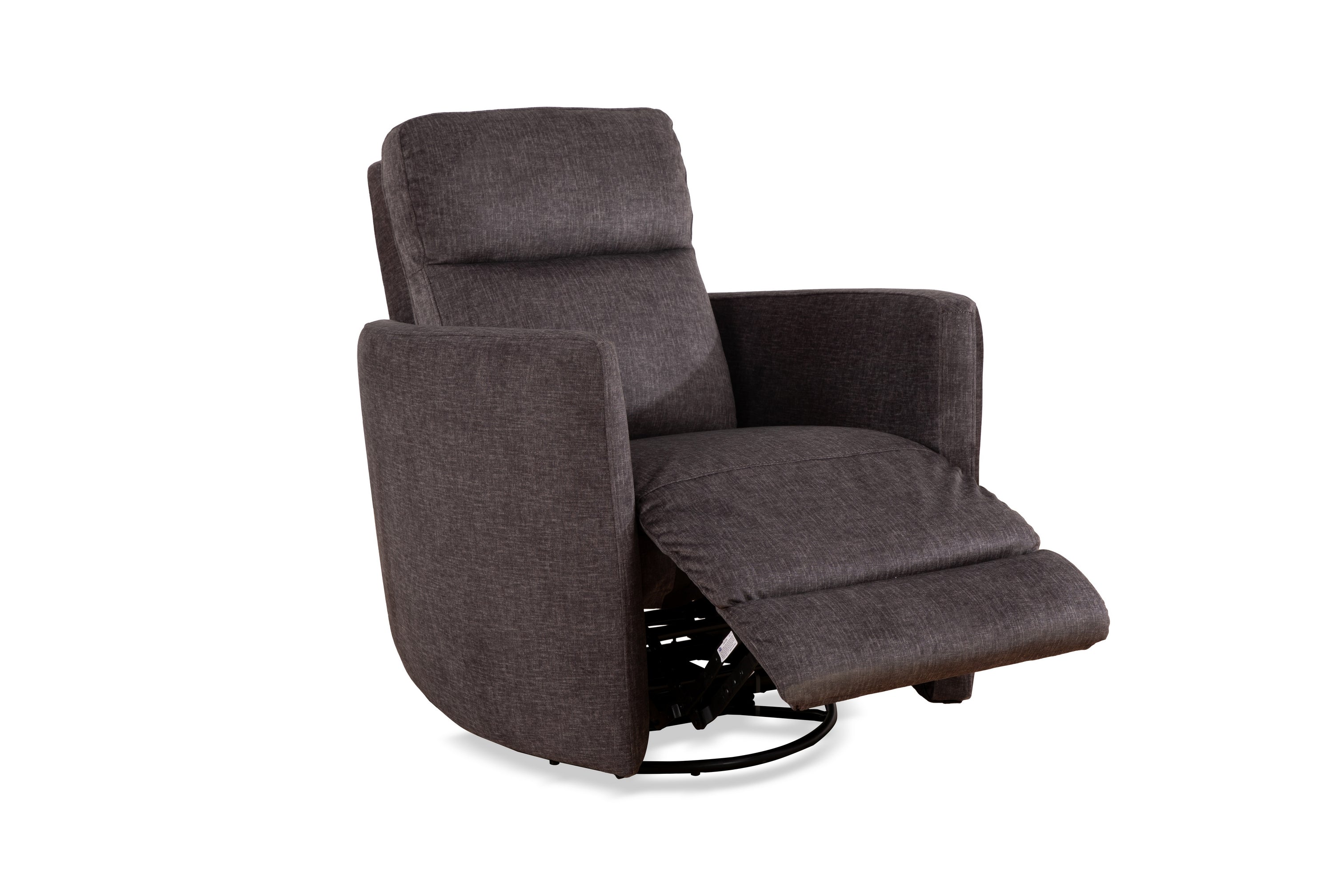 Charcoal Fabric Rocker Recliner with Pillow Back – IF-6341-M Recliner