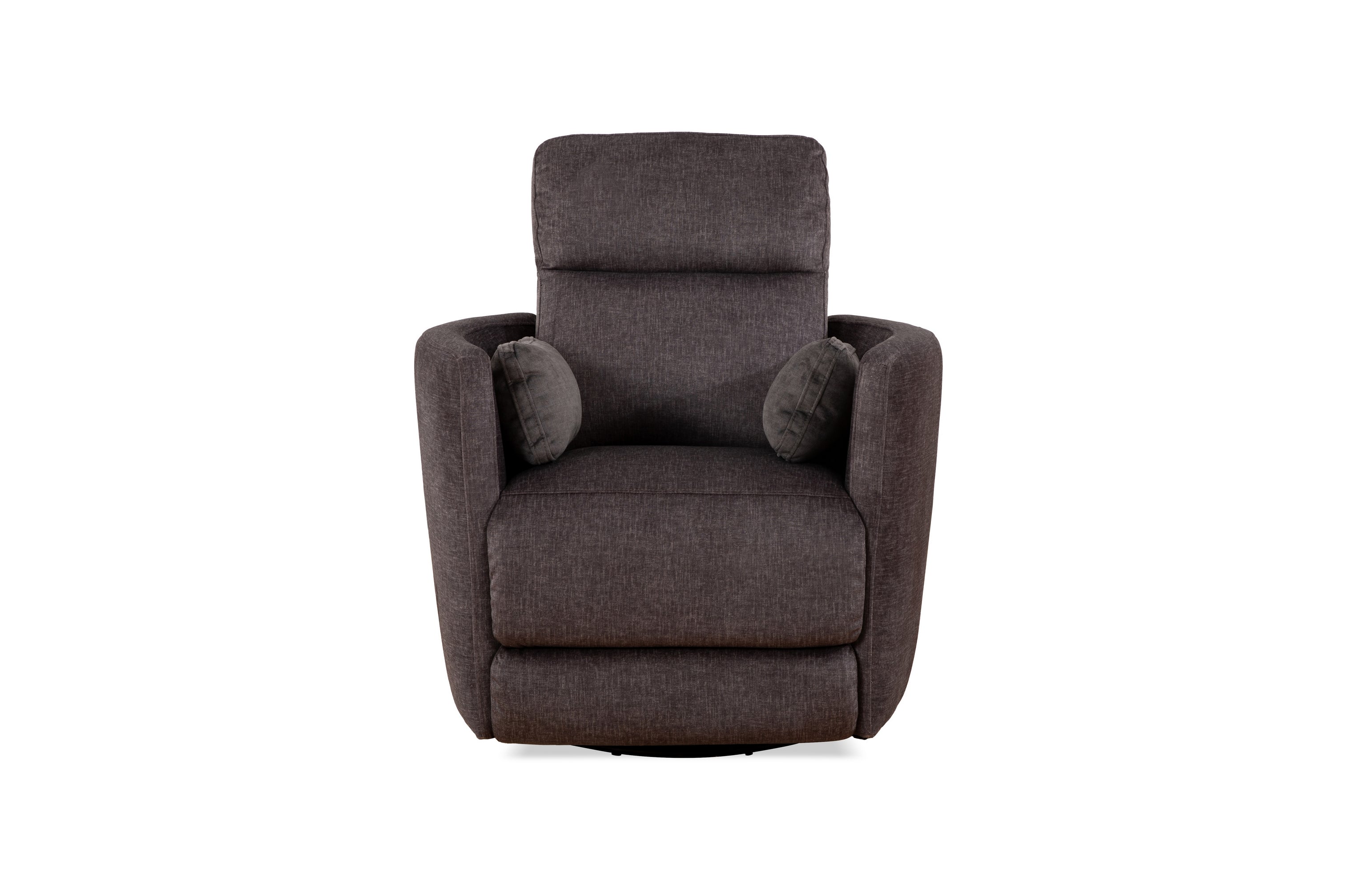 Charcoal Fabric Rocker Recliner with Pillow Back – IF-6341-M Recliner