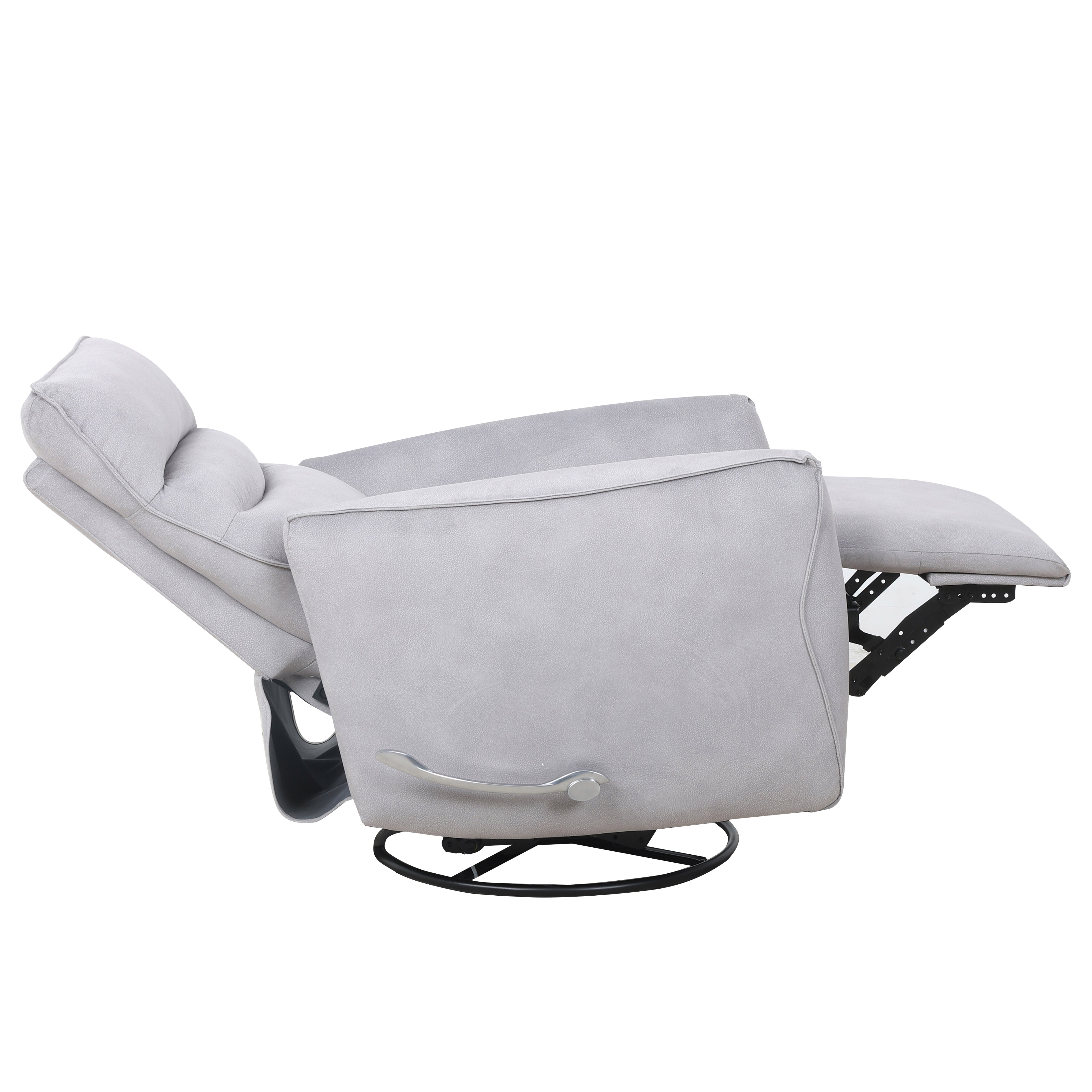 Light Grey Fabric Swivel Glider Recliner – IF-6327-M Recliner