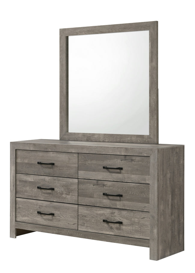 Charlotte Rustic Grey Wood Bedroom Set – Charlotte