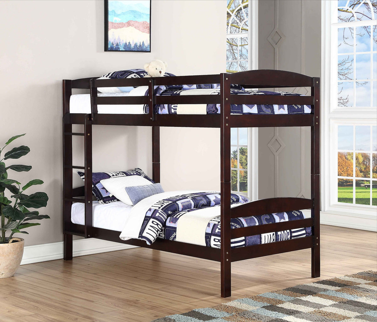 Espresso Finish Bunk Bed – B-124E