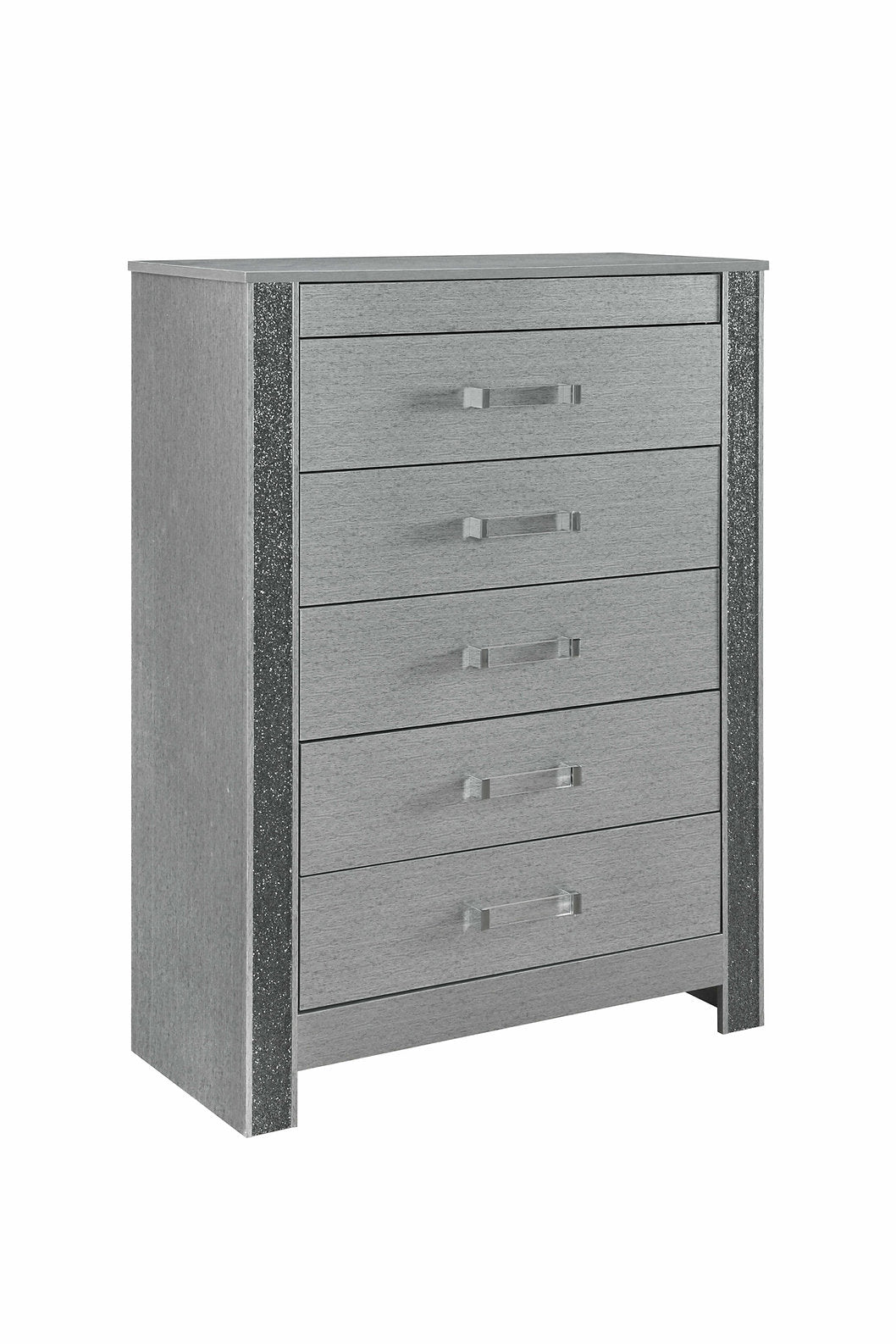Logan-Silver Bedroom Set Bluetooth Audio
