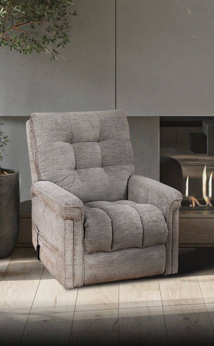 Grey Fabric Power Lift Recliner – IF-6368-M Lift Chair