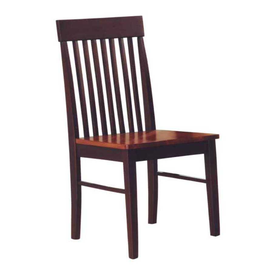 Cherry Wood Slat-Back Dining Chair – C-1012