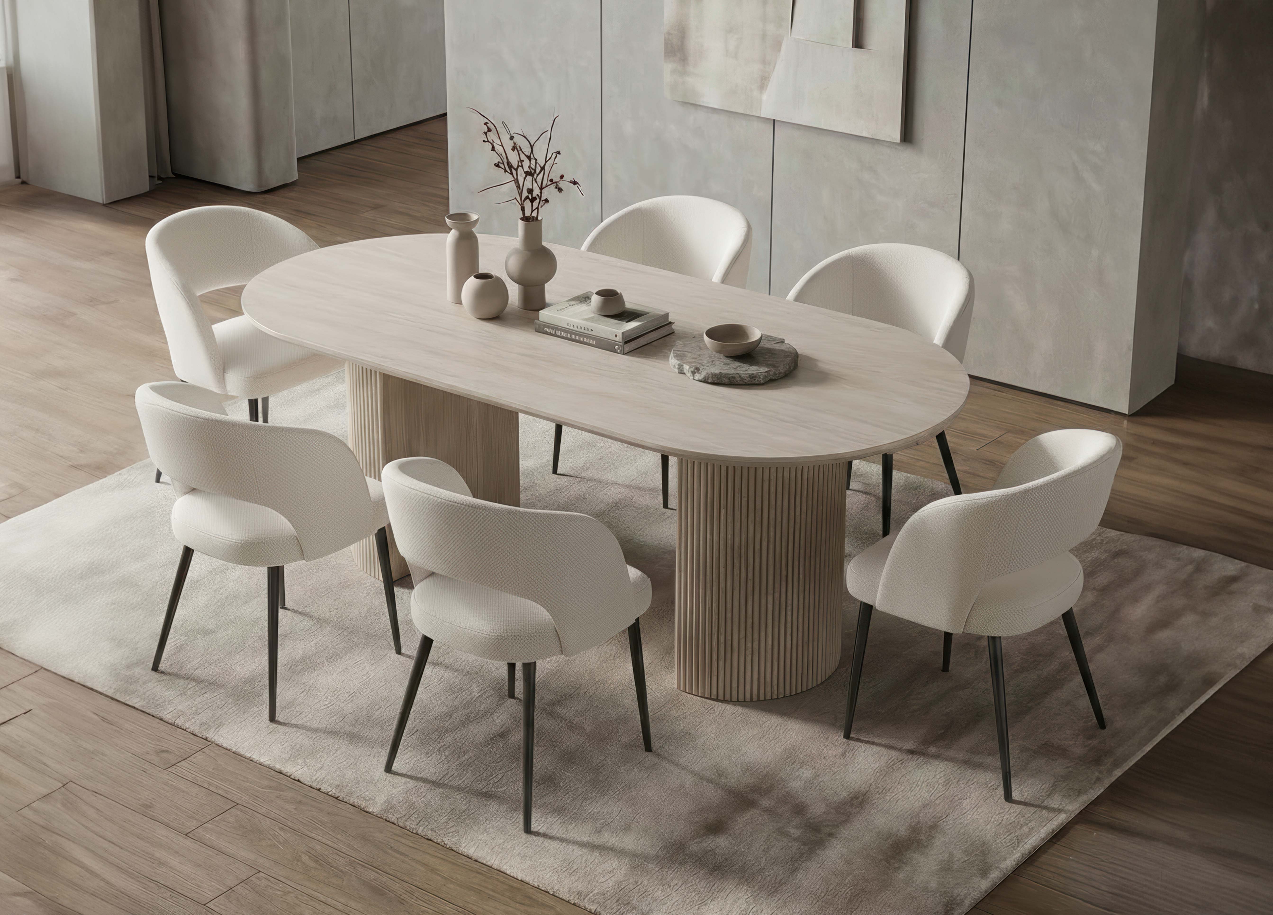 Matching pedestal base with durable engineered wood Dinette Set – T-1641 C-1644