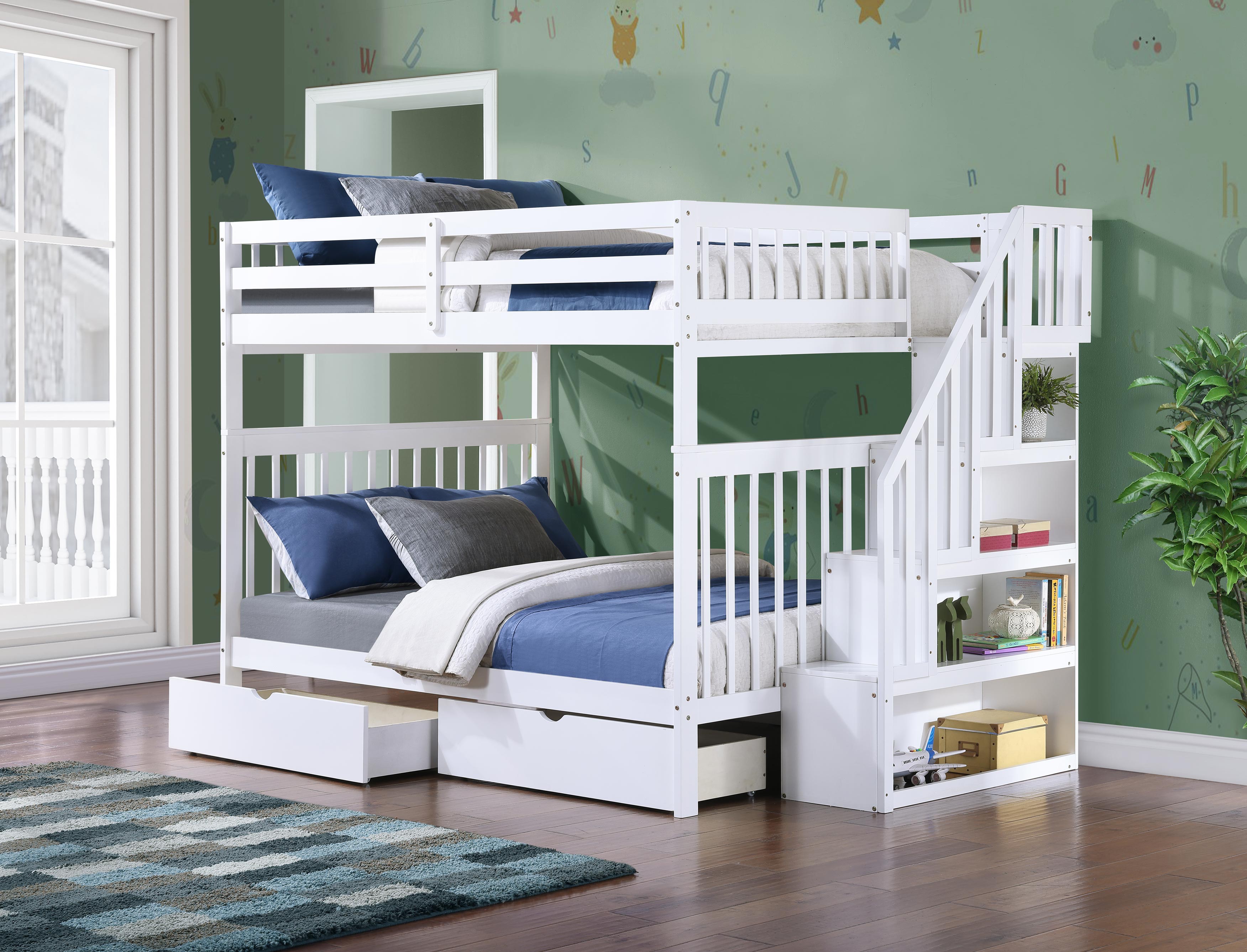 Please note The staircase is Reversible and can be installed on the Left or Right Side Bunk Bed –...