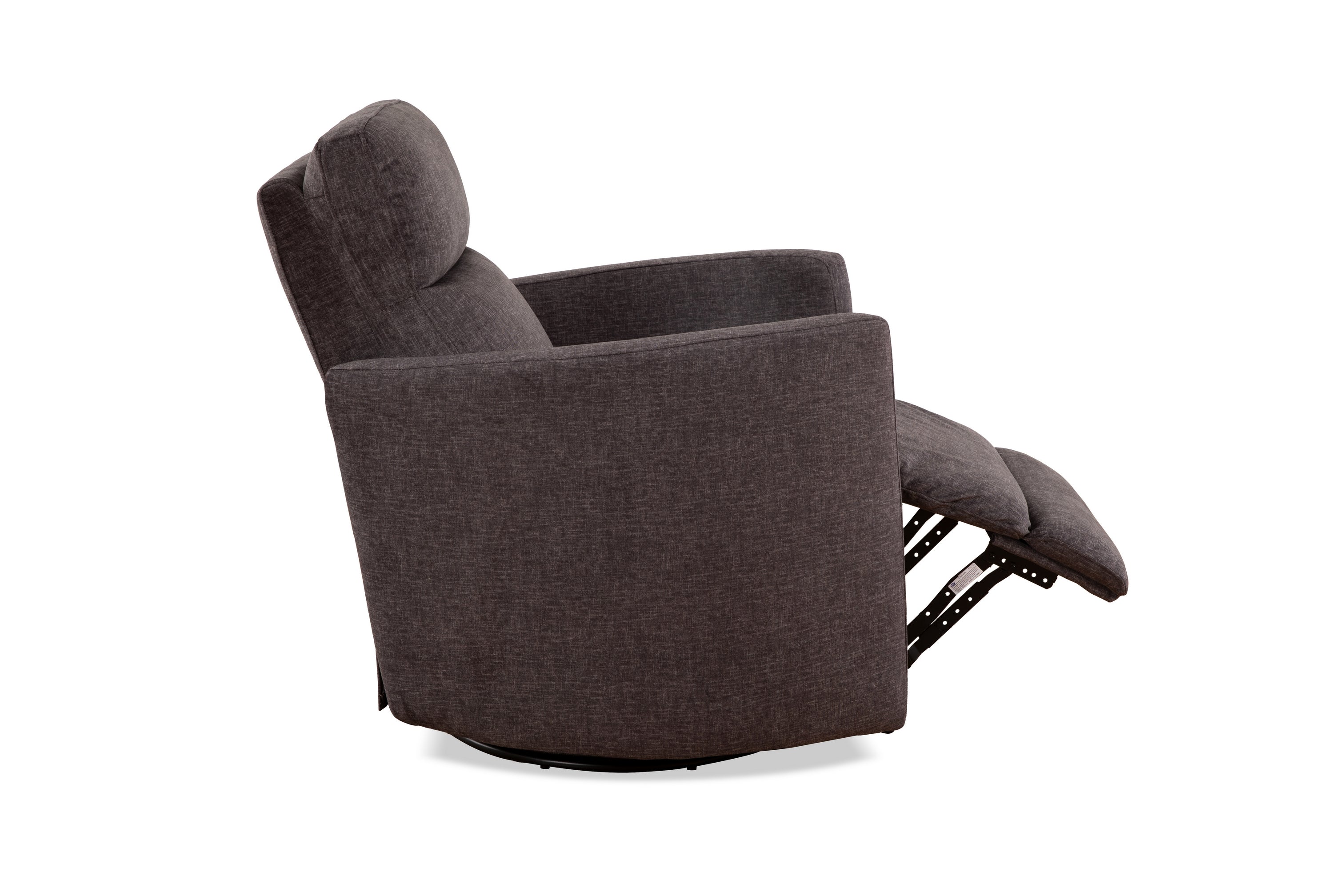 Charcoal Fabric Rocker Recliner with Pillow Back – IF-6341-M Recliner