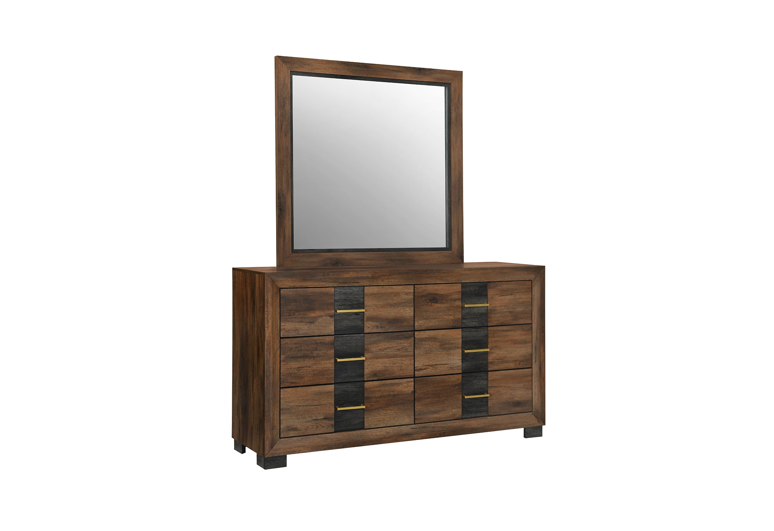 Matching mirror enhances the set while adding depth and balance to the overall design Bedroom Set...