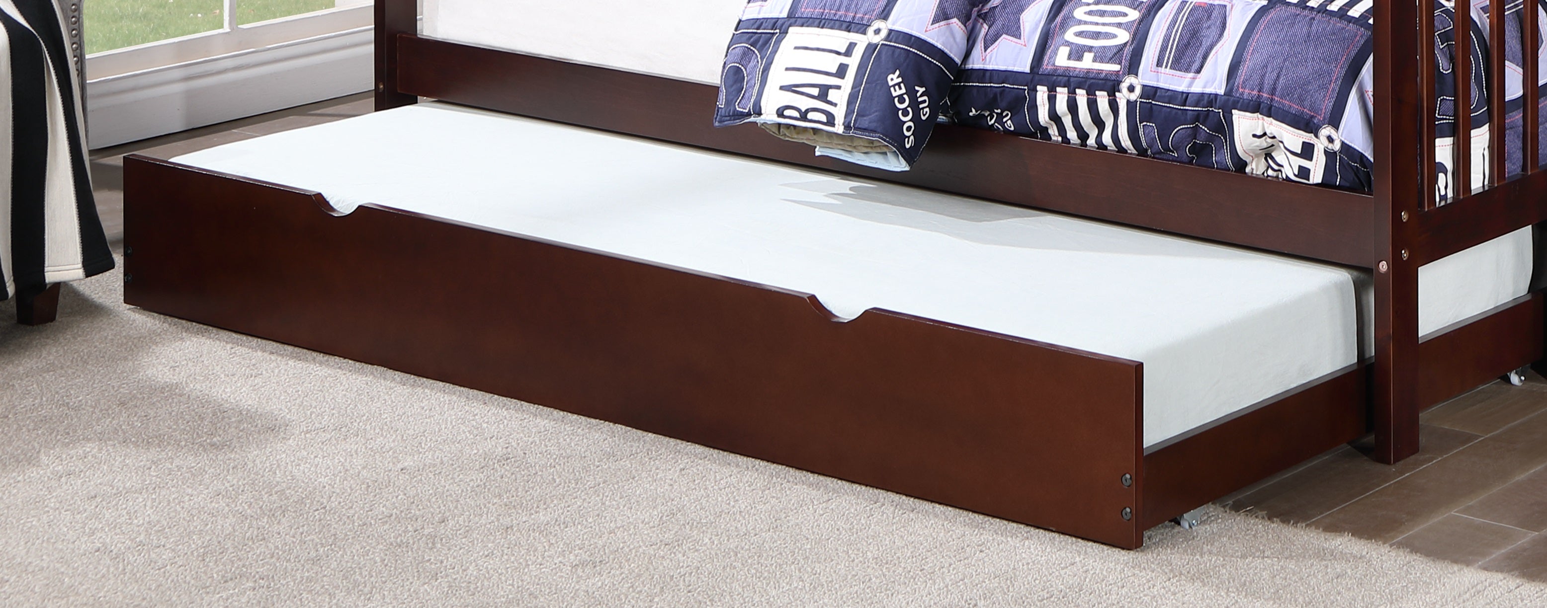 Staircase is Left-Hand side facing and cannot be changed to Right side Bunk Bed – B-1890-EK (Sing...