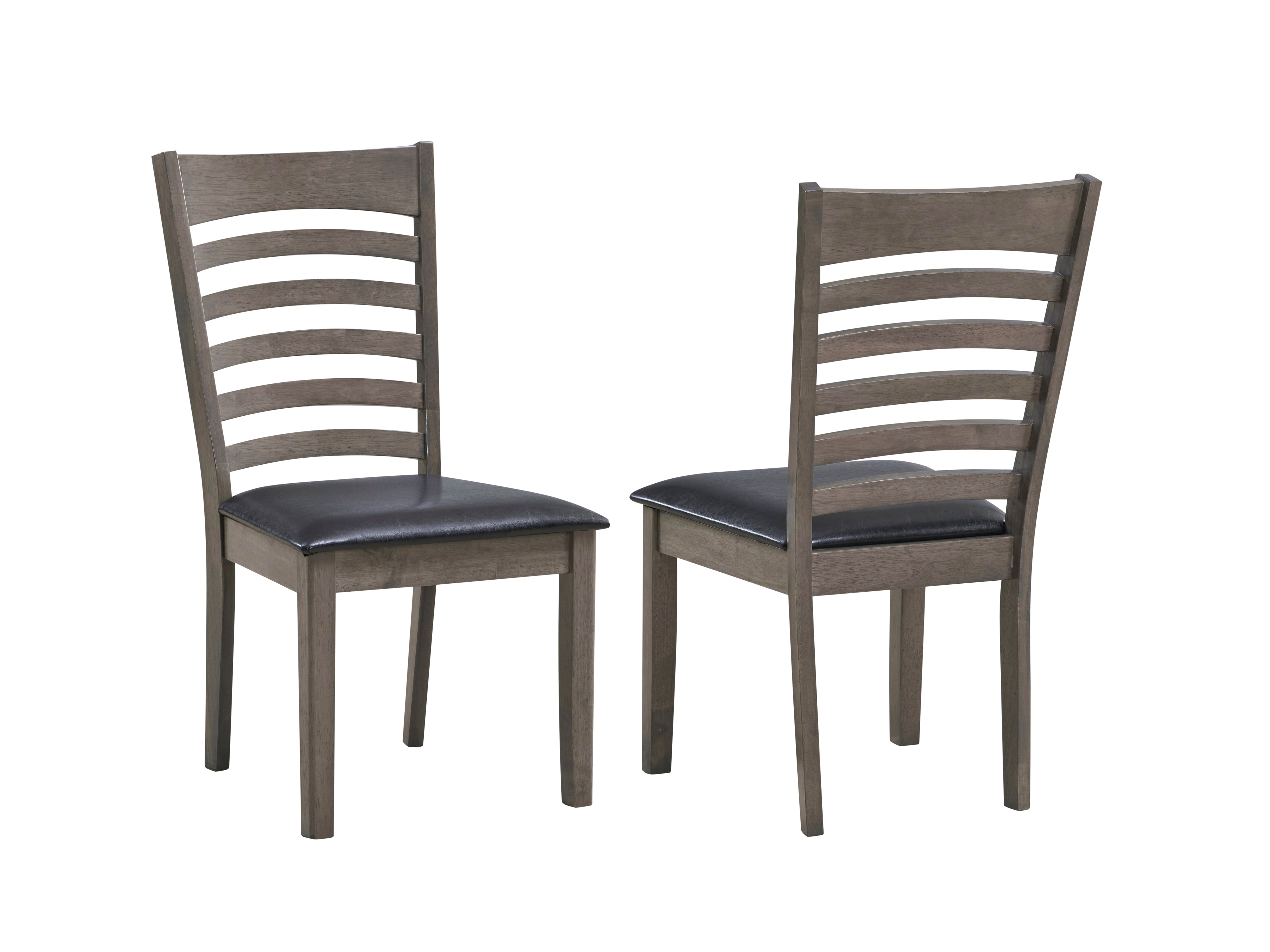 Black PU Upholstered Cushion Seats Dinette Set – T-1080 C-1081