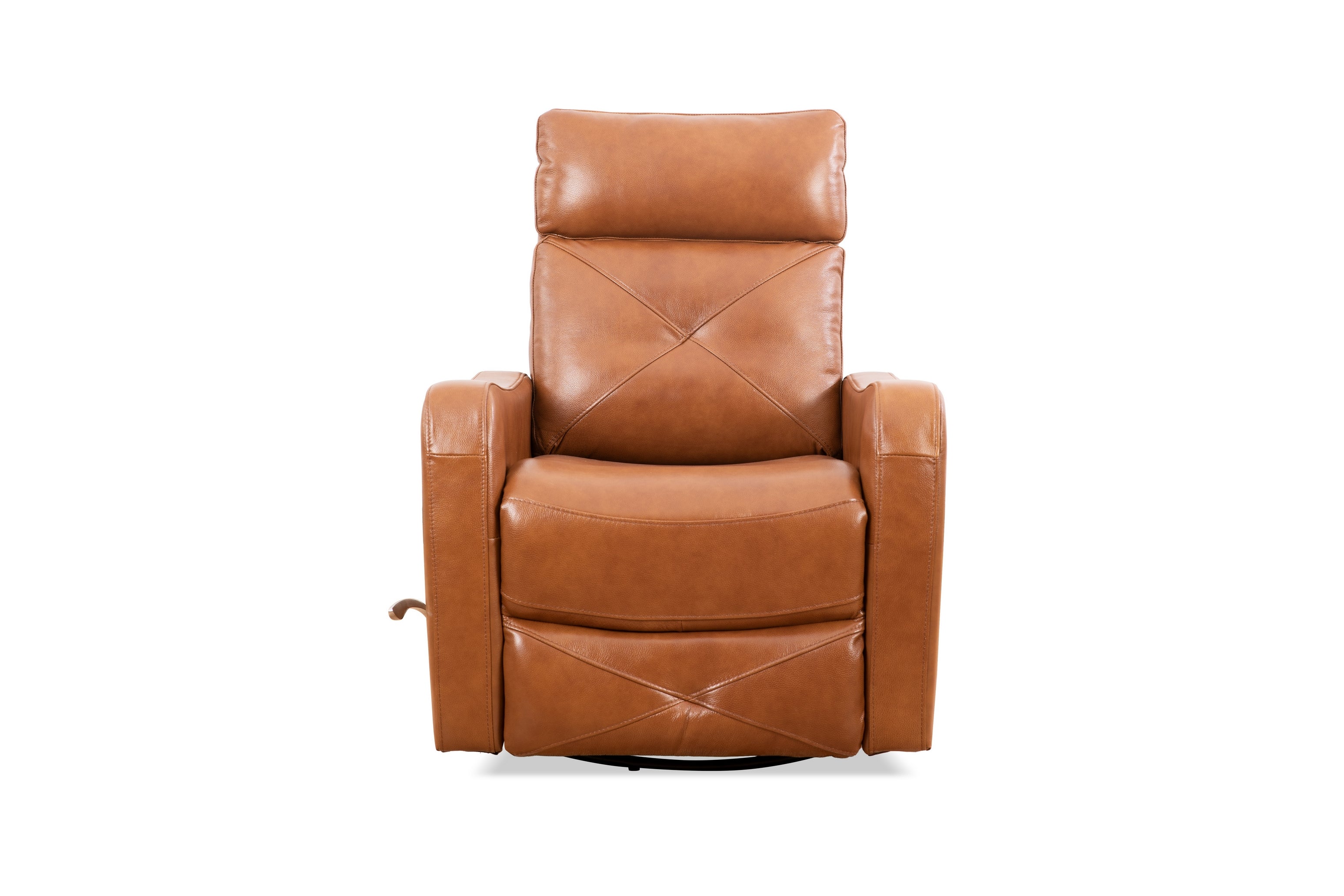Cognac Leather Swivel Glider Recliner – IF-6331-M Recliner