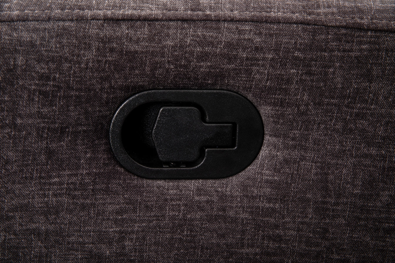 Charcoal Fabric Rocker Recliner with Pillow Back – IF-6341-M Recliner