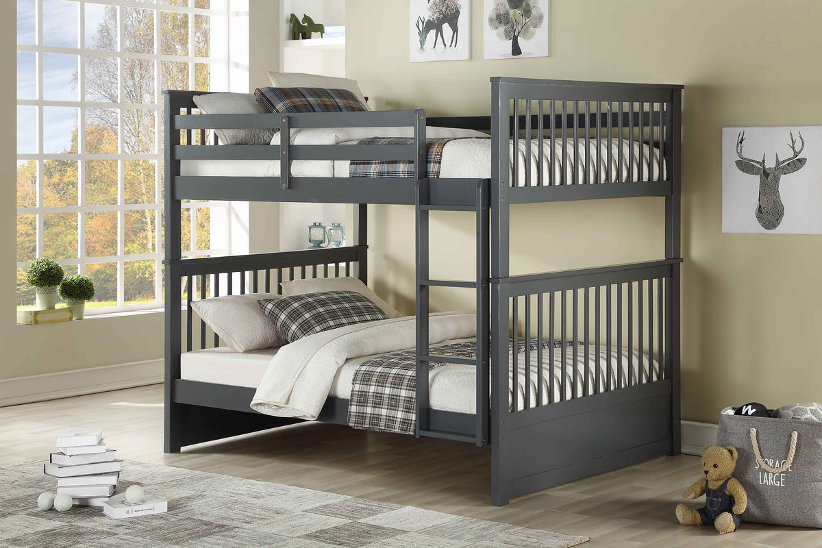 Grey Finish Bunk Bed – B-123G