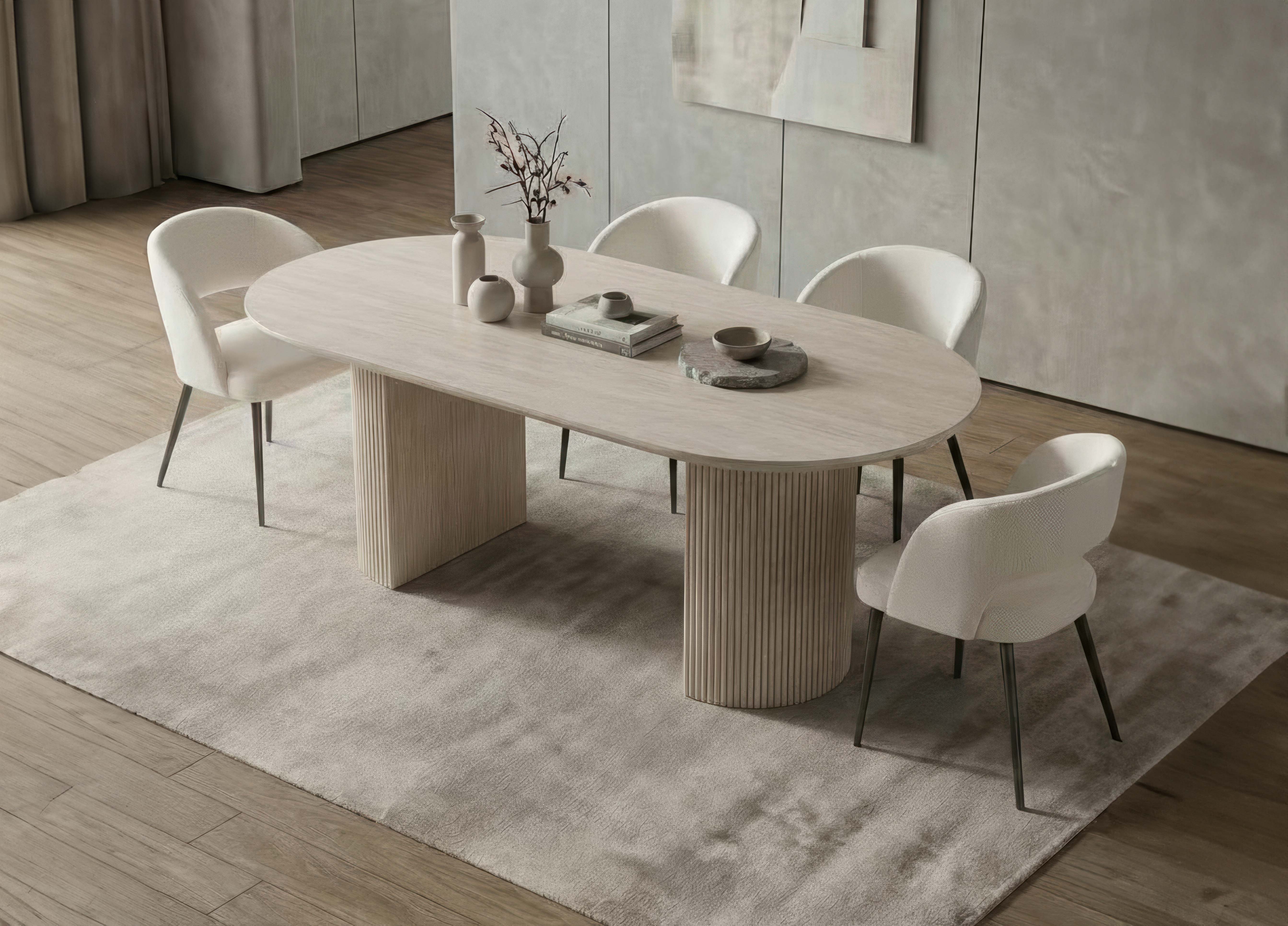 Matching pedestal base with durable engineered wood Dinette Set – T-1641 C-1644