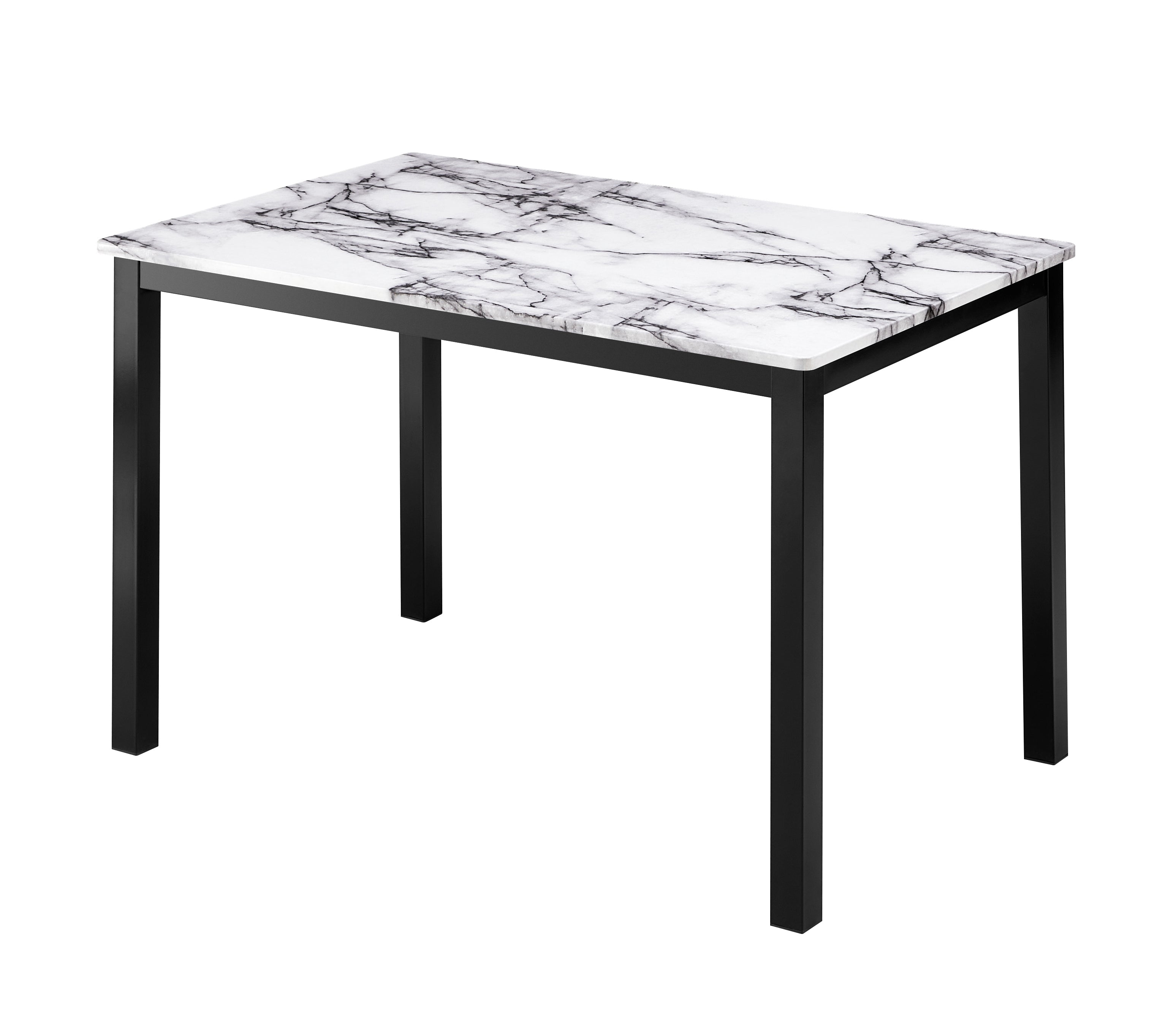 Chairs: Black PU Seat with Black Steel Legs Dinette Set – IF-1056