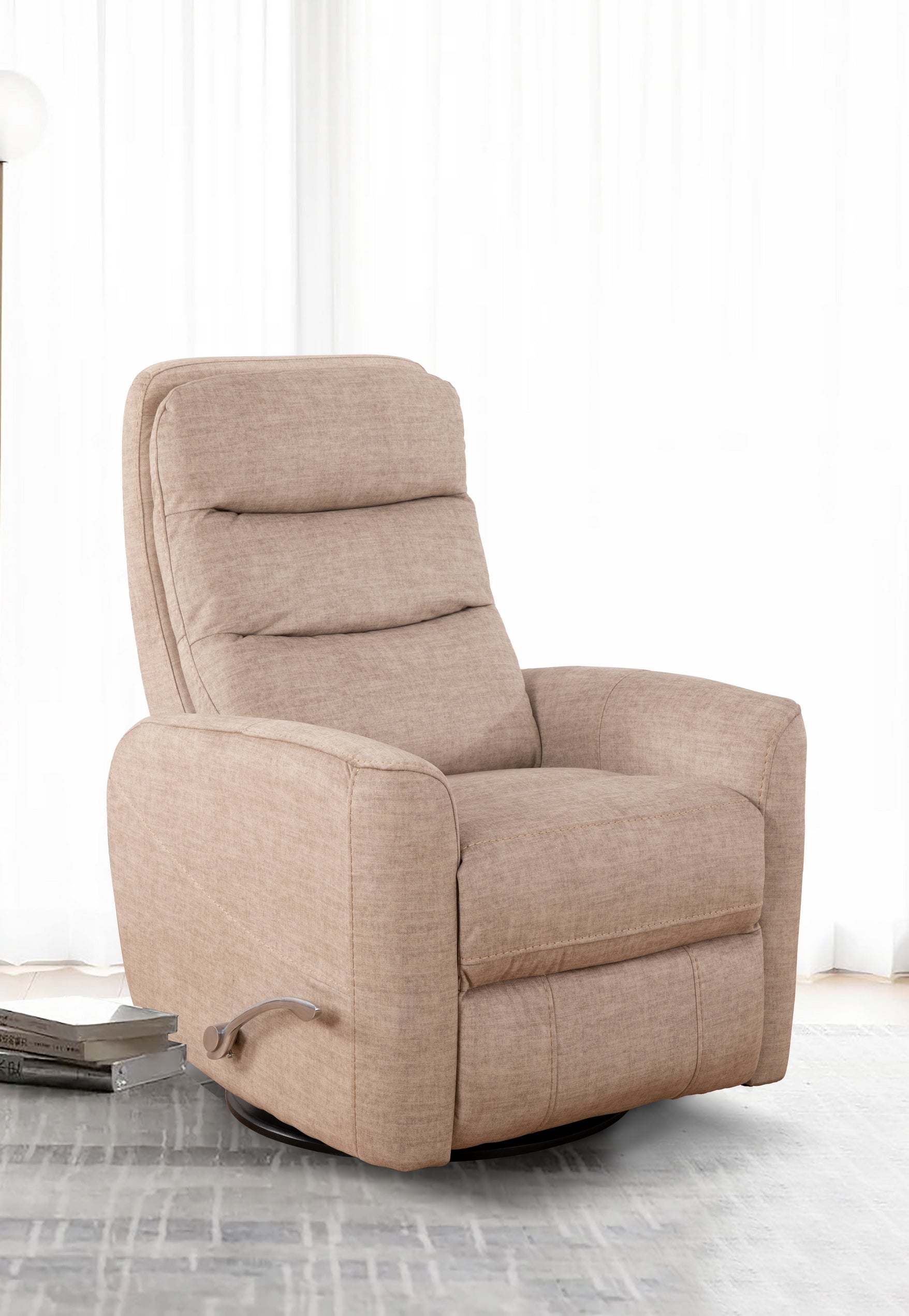 Taupe Fabric Rocker Recliner – IF-6321-M Recliner