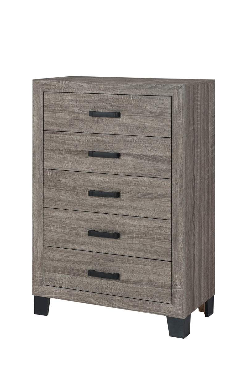 Austin 'Olivia' Grey Fabric Bedroom Set – Austin 'Olivia'