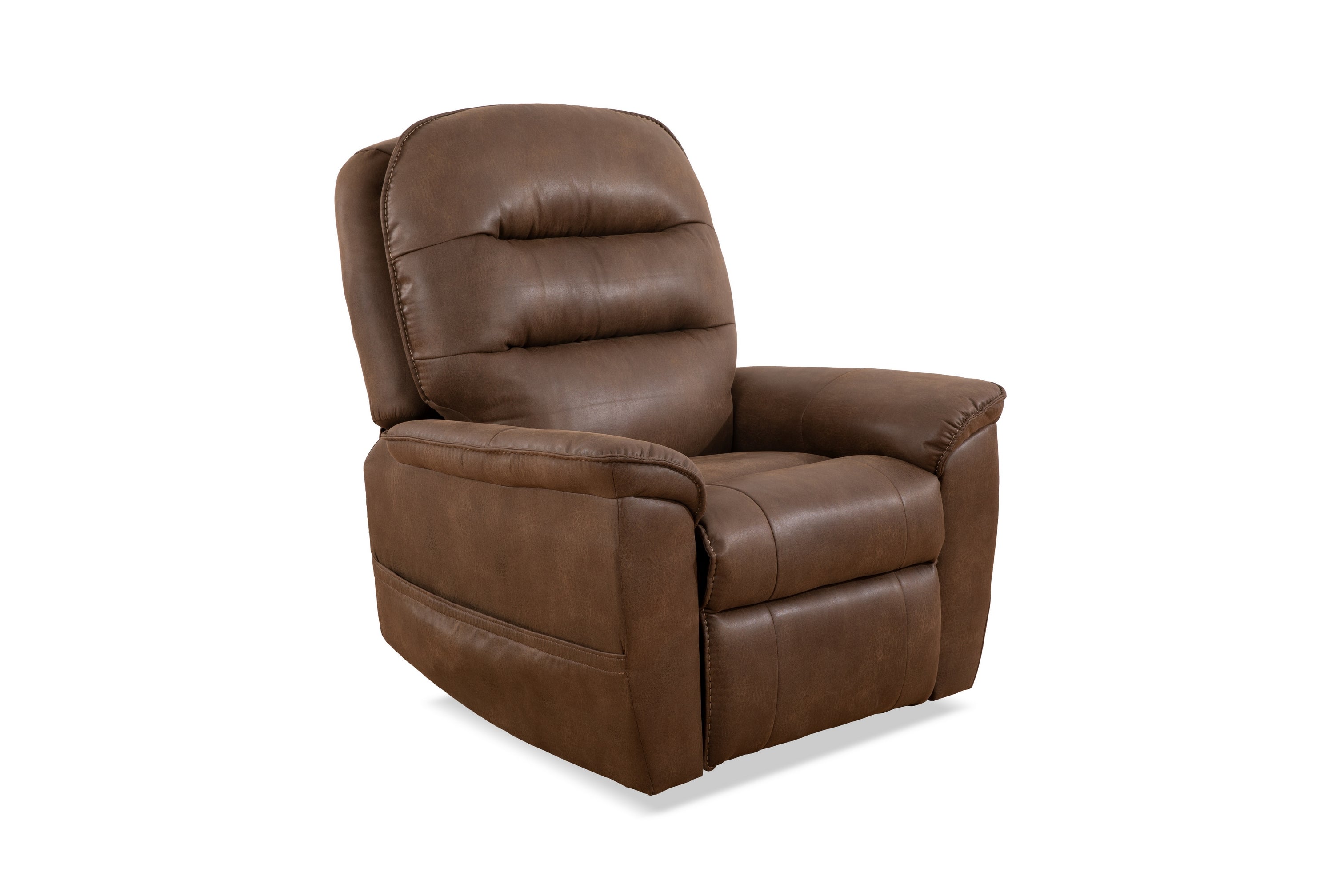 Brown Faux Leather Power Lift Recliner – IF-6365-M Lift Chair