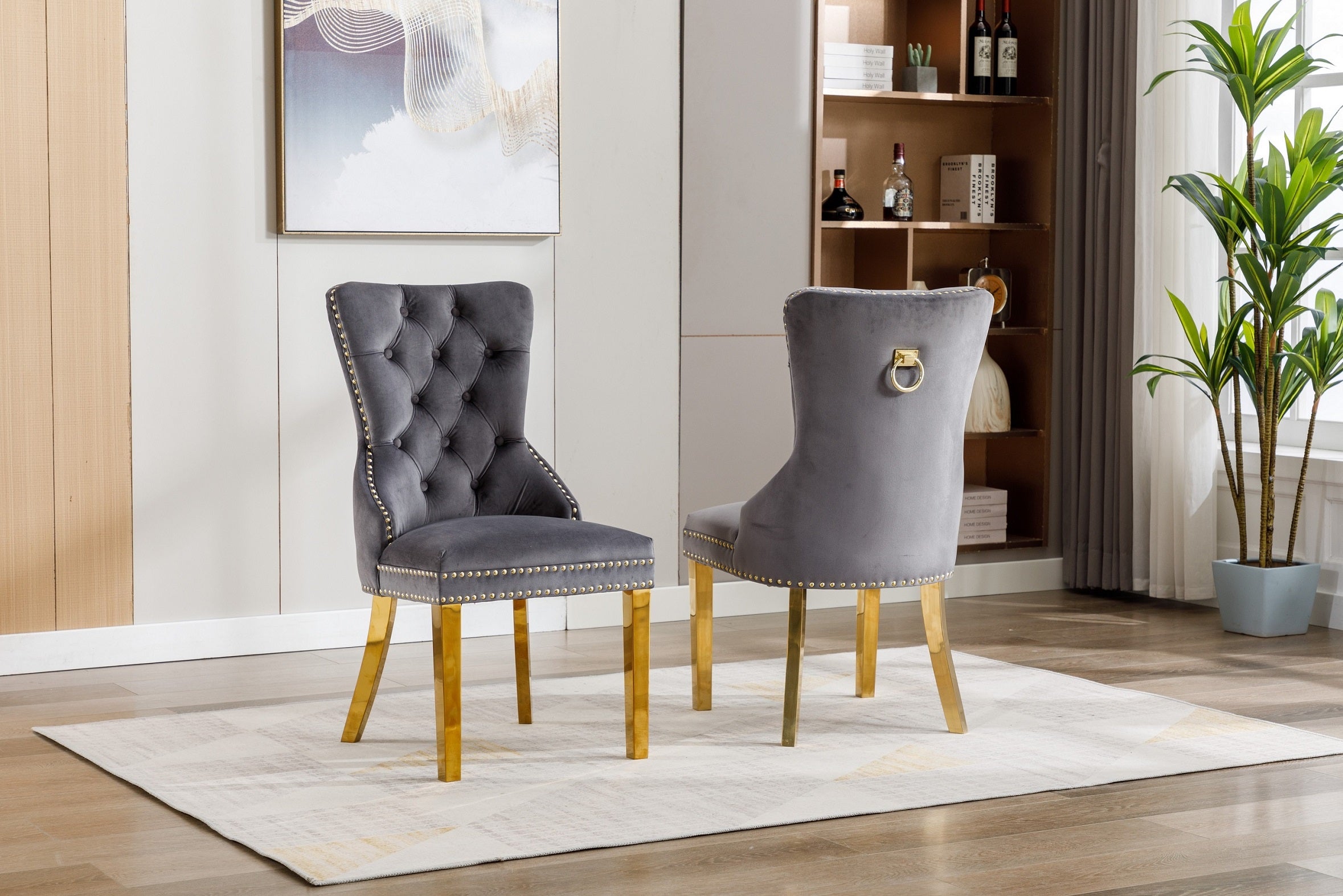 Button Tufted Front Accent Chair – C-1450