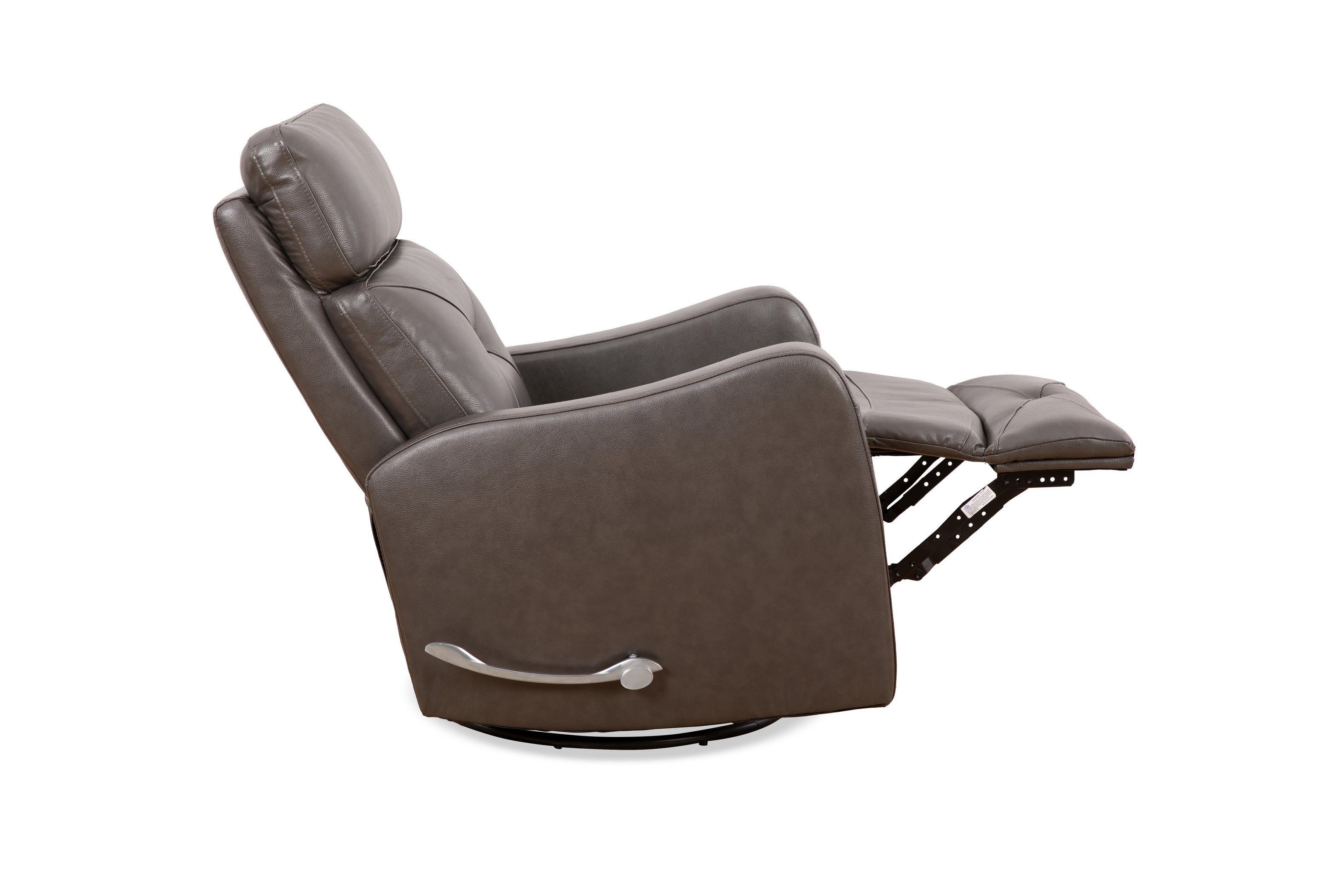 Grey Leather Swivel Glider Recliner – IF-6330-M Recliner