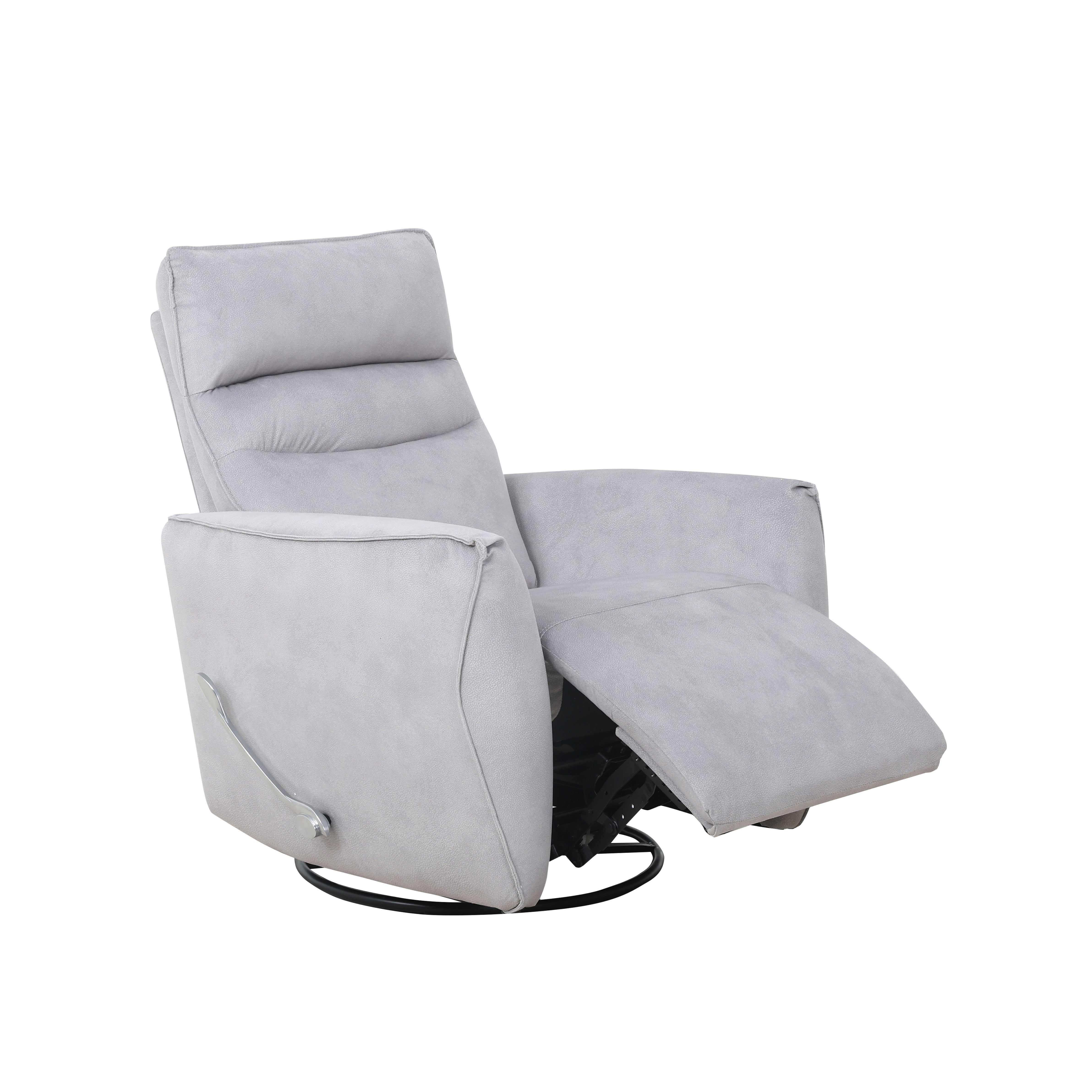 Light Grey Fabric Swivel Glider Recliner – IF-6327-M Recliner