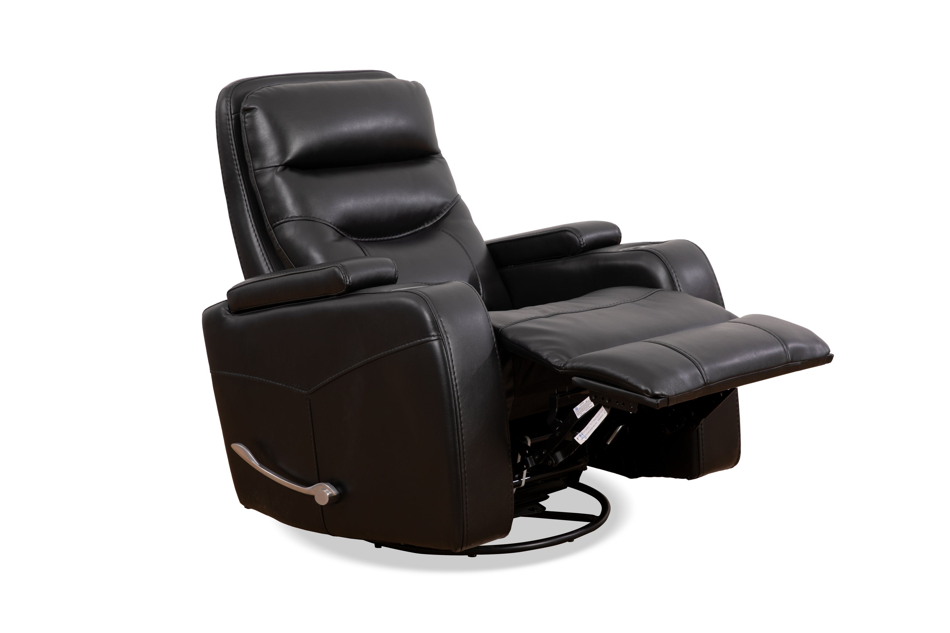 Black Leather Power Recliner with Cupholder – IF-6310-M Recliner