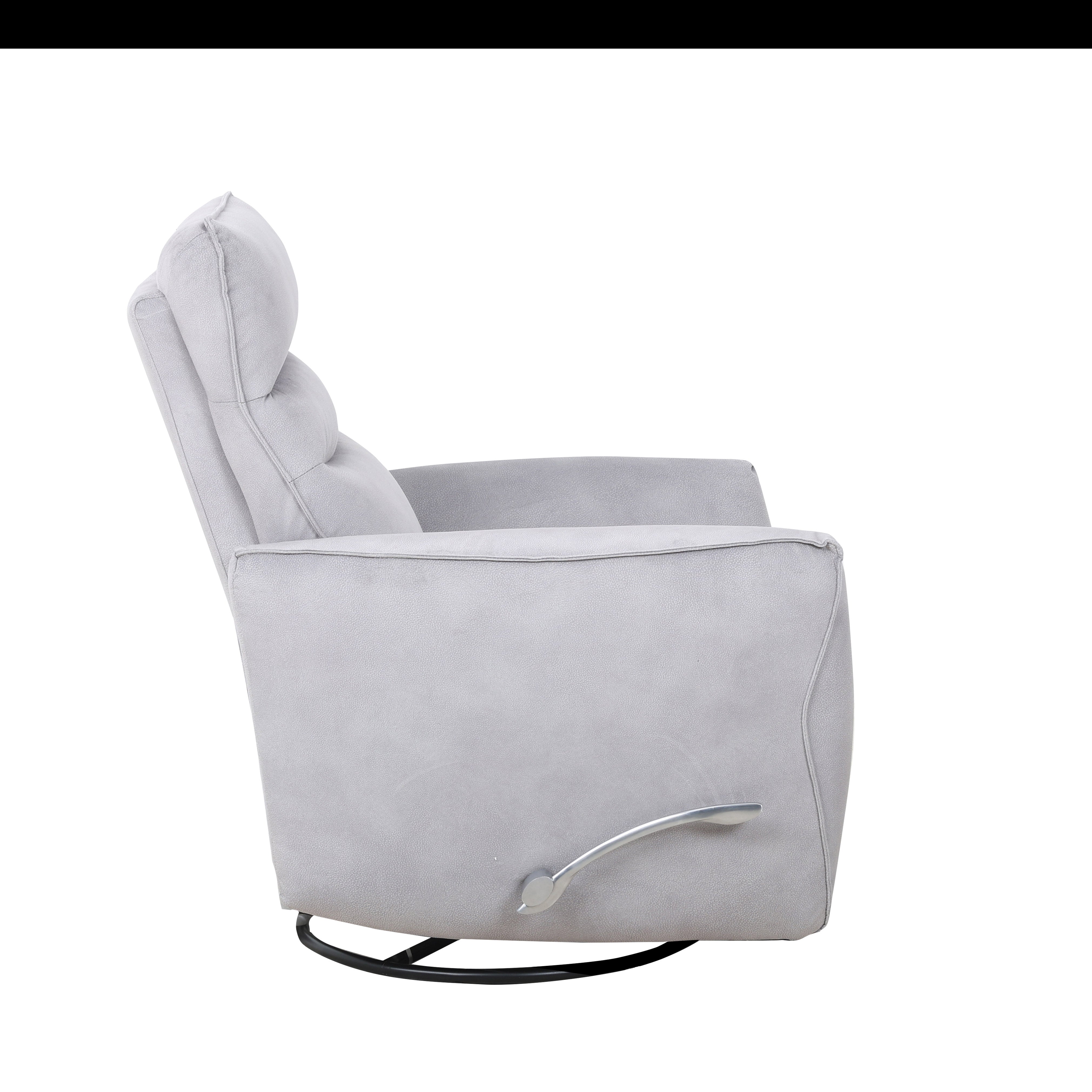 Light Grey Fabric Swivel Glider Recliner – IF-6327-M Recliner