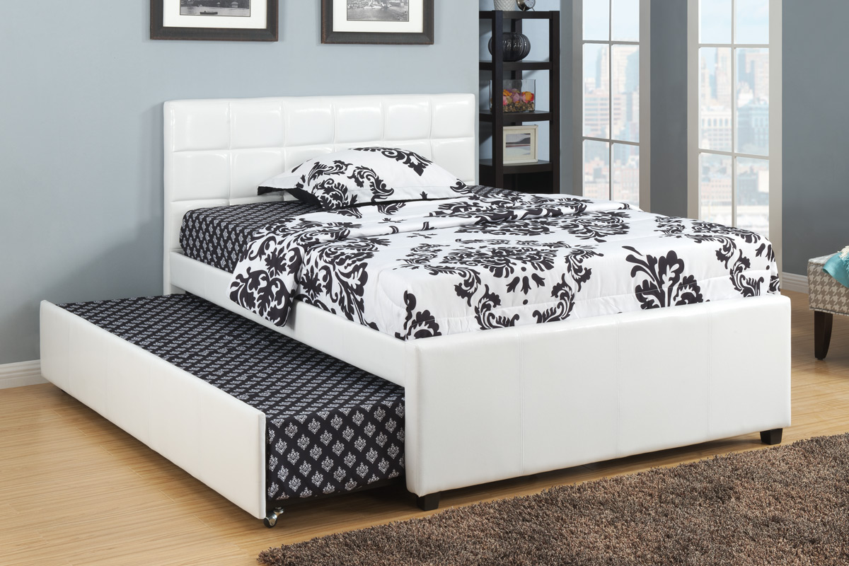 Image of if-124 - single or double bed - platform bed includes mattress support.
