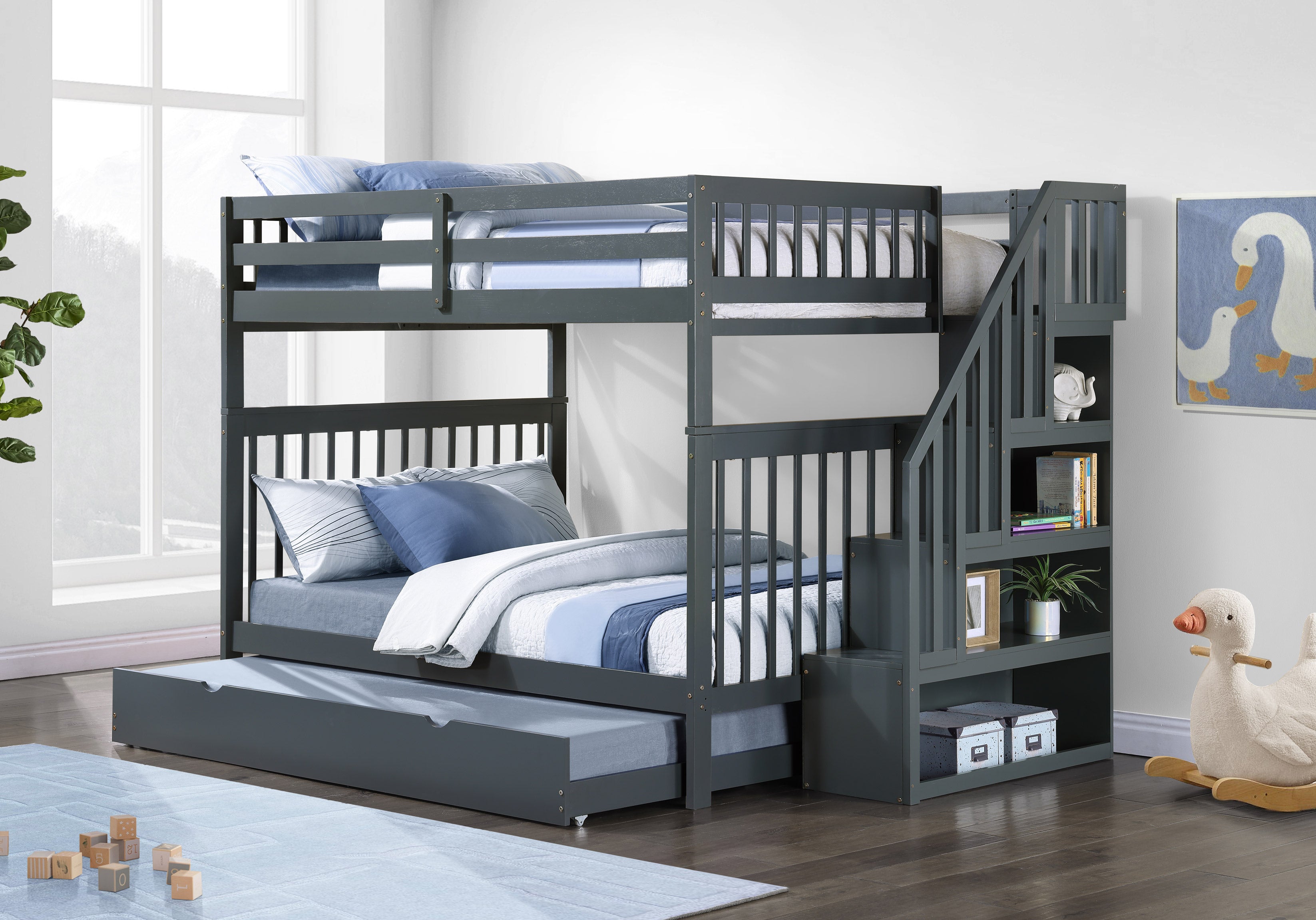 Please note The staircase is Reversible and can be installed on the Left or Right Side Bunk Bed –...