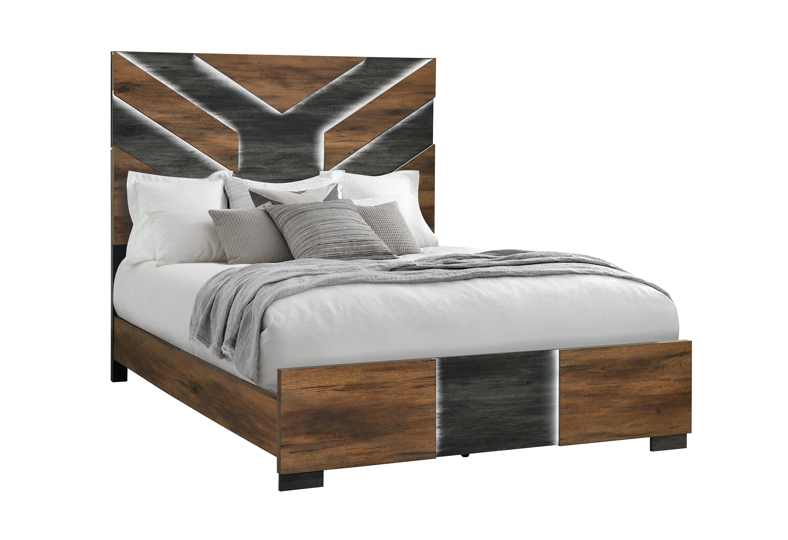 Matching mirror enhances the set while adding depth and balance to the overall design Bedroom Set...