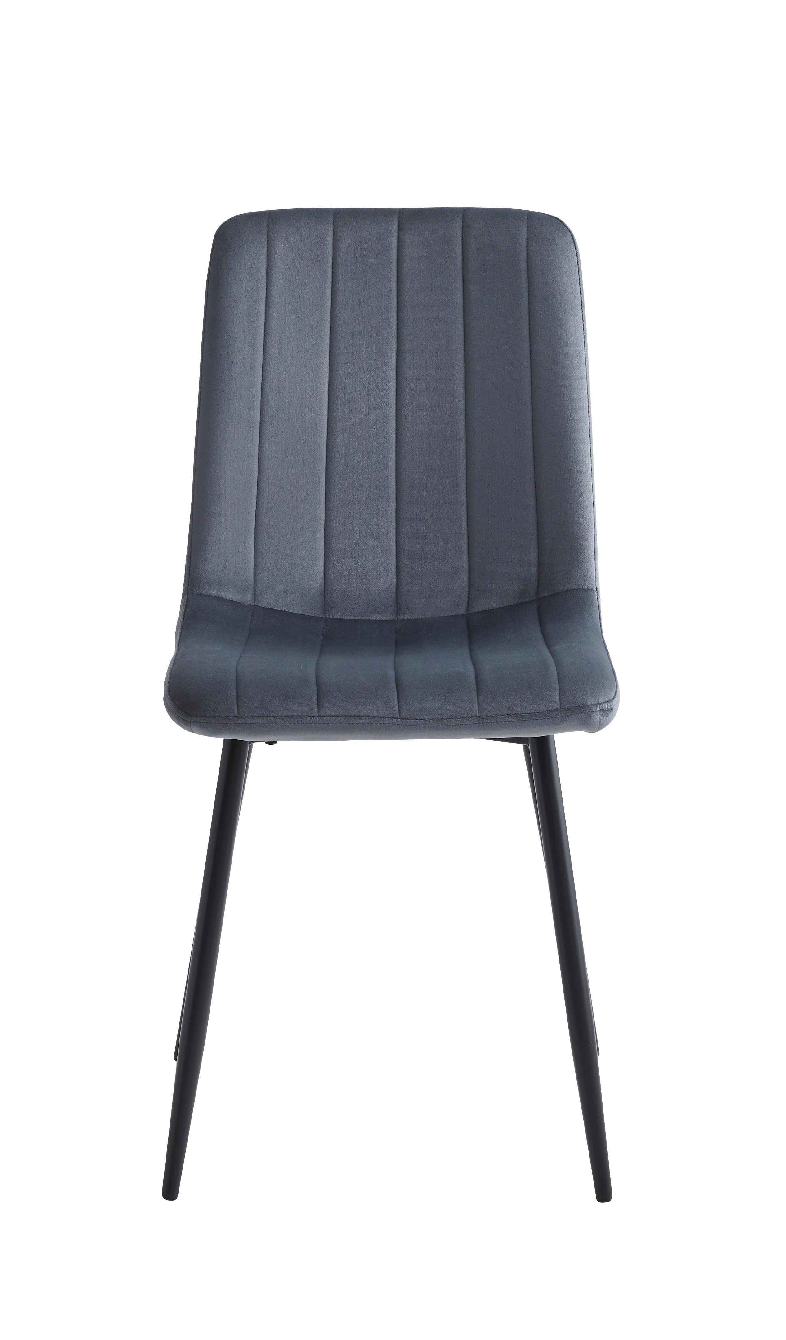 Dark Grey Velvet Chair – C-1474