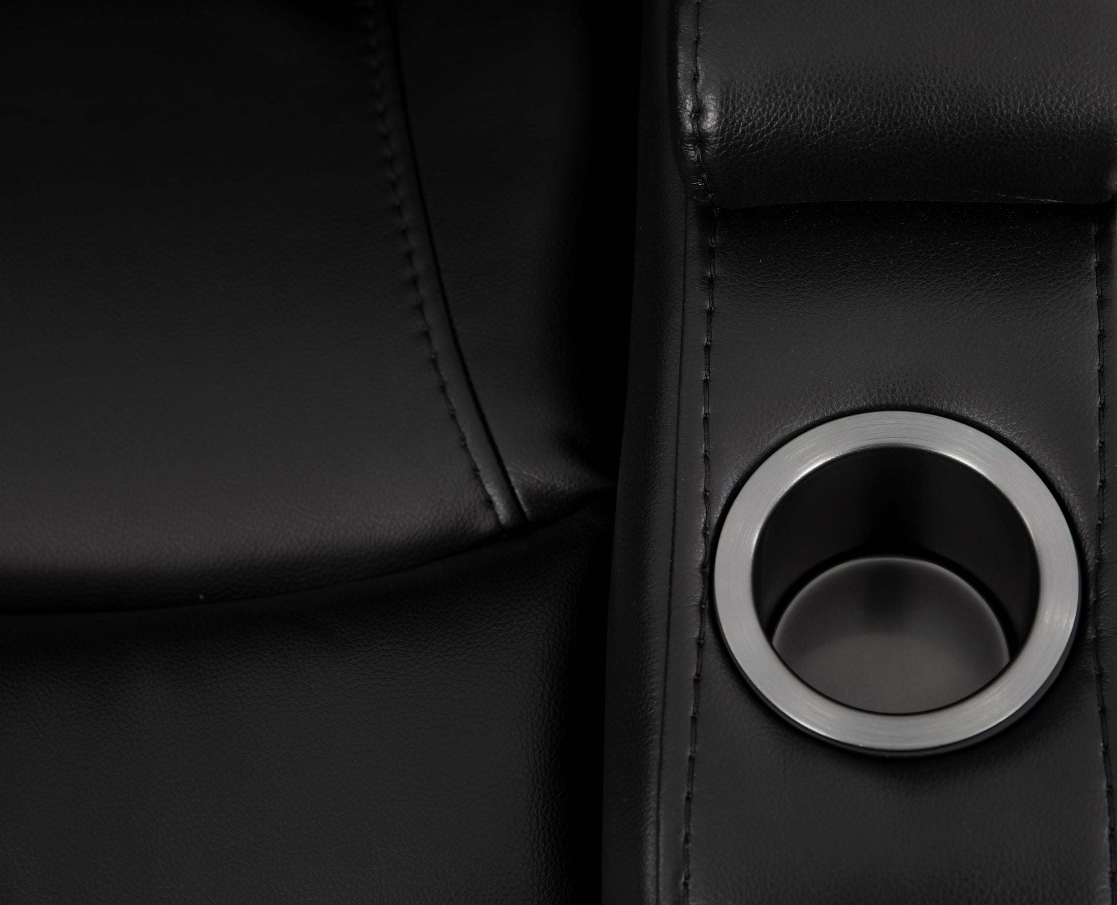Black Leather Power Recliner with Cupholder – IF-6310-M Recliner