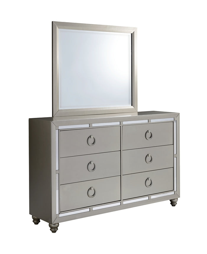 Riley 'Luna' Silver Tufted Bedroom Set – Riley 'Luna'
