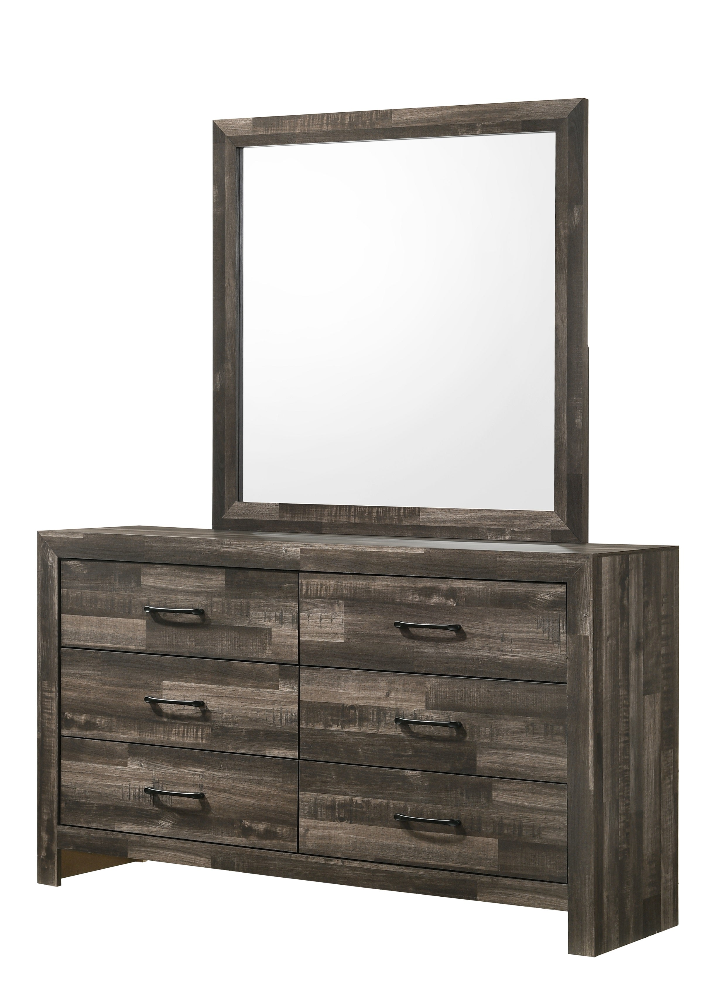 Athens Grey Wood Bedroom Set with LED Accent Headboard – Athens