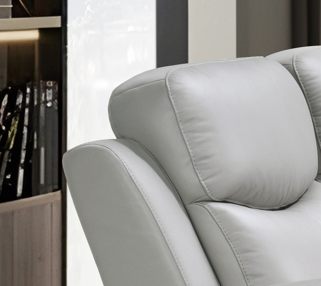 Light Grey Fabric Power Reclining Loveseat with Console Recliner / Lift Chair – IF-8130 Recliner