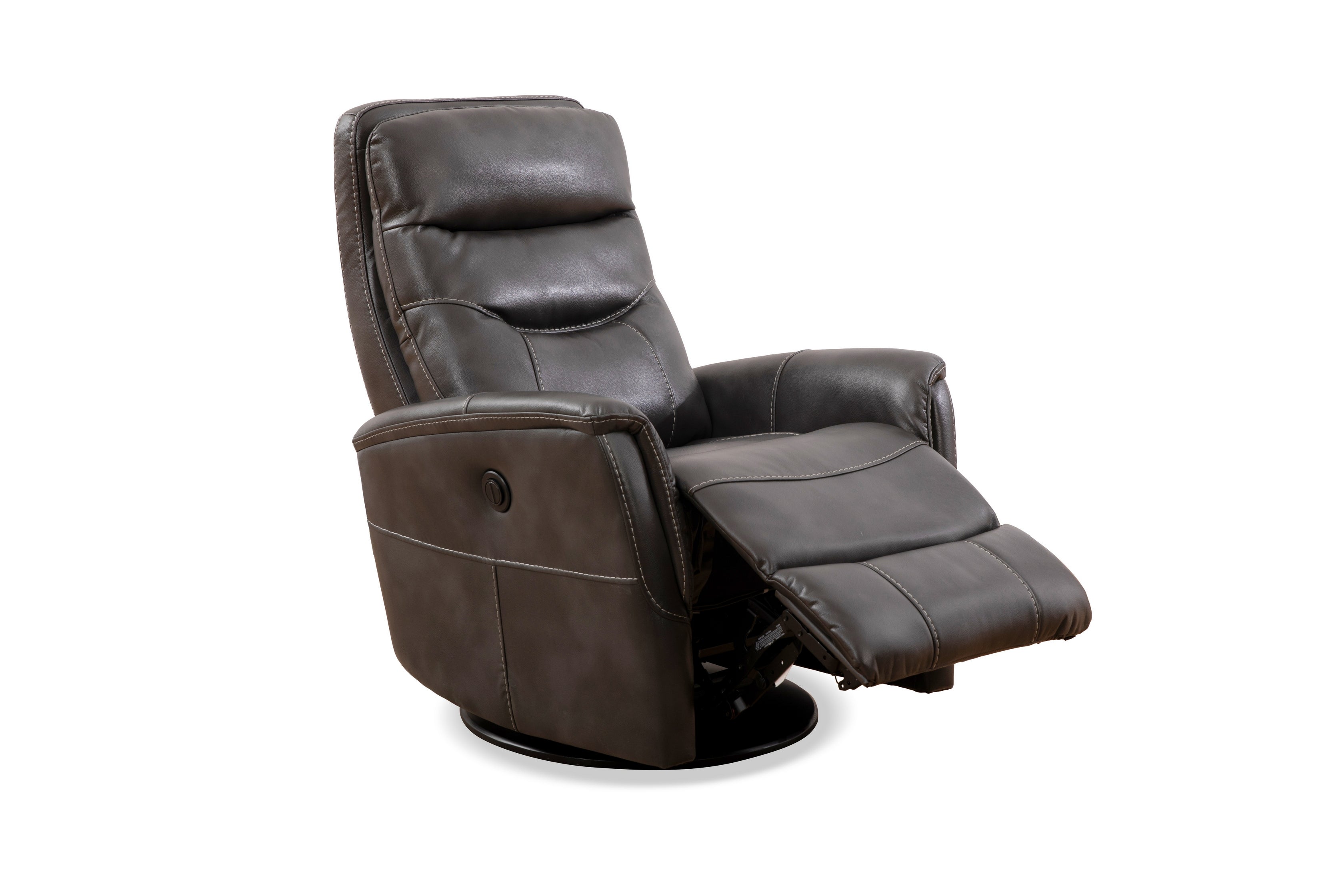 Grey Leather Power Recliner – IF-6302-M Recliner